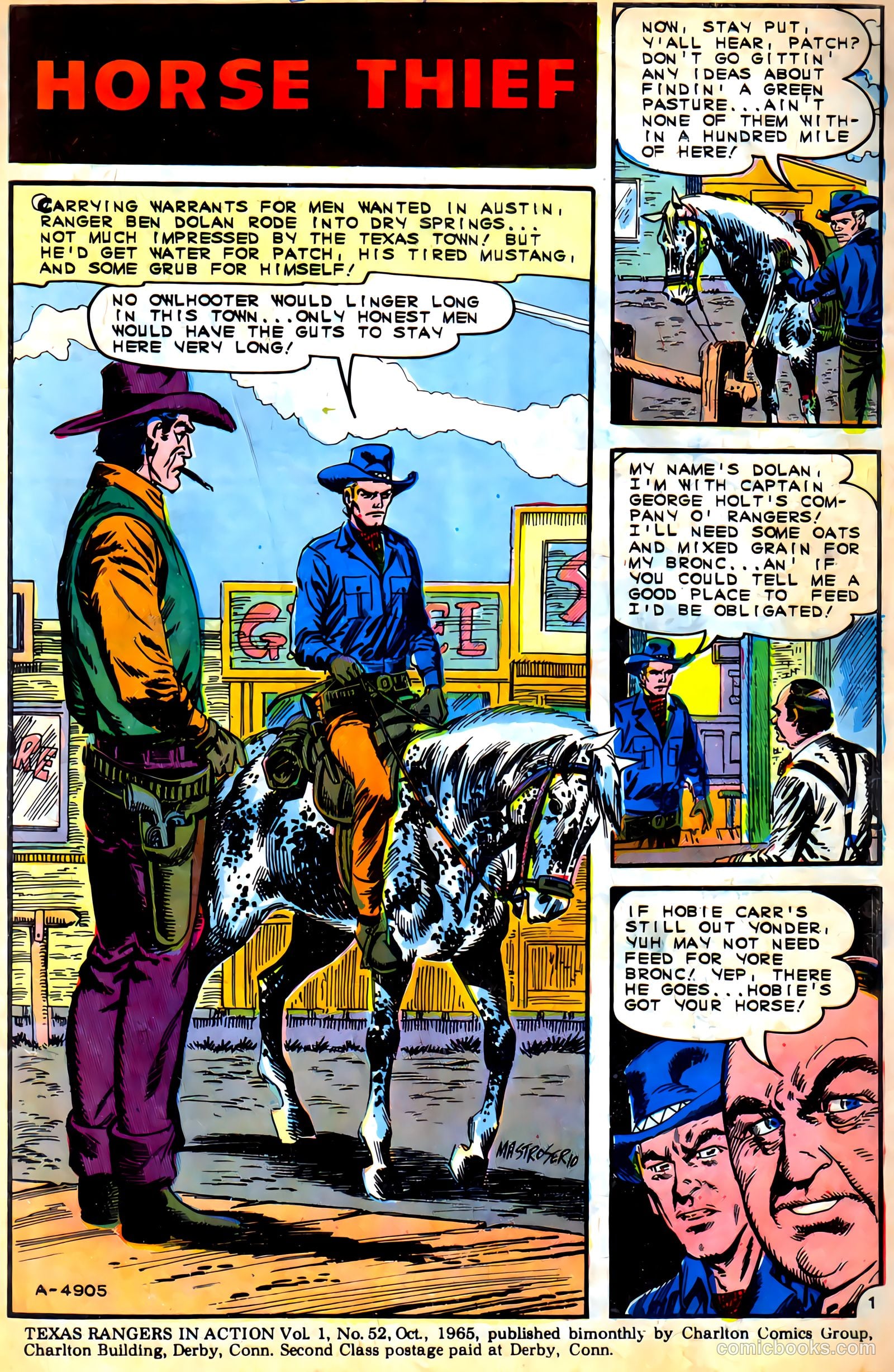 Texas Rangers in Action #52 (1965) — page 3 of 36