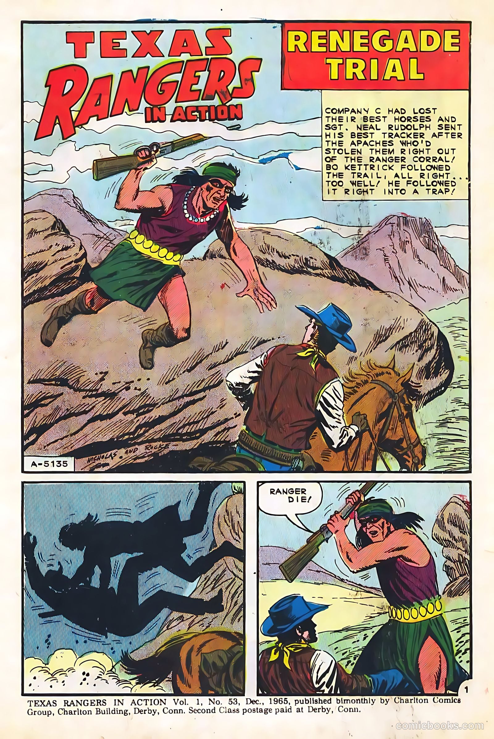 Texas Rangers in Action #53 (1965) — page 3 of 36