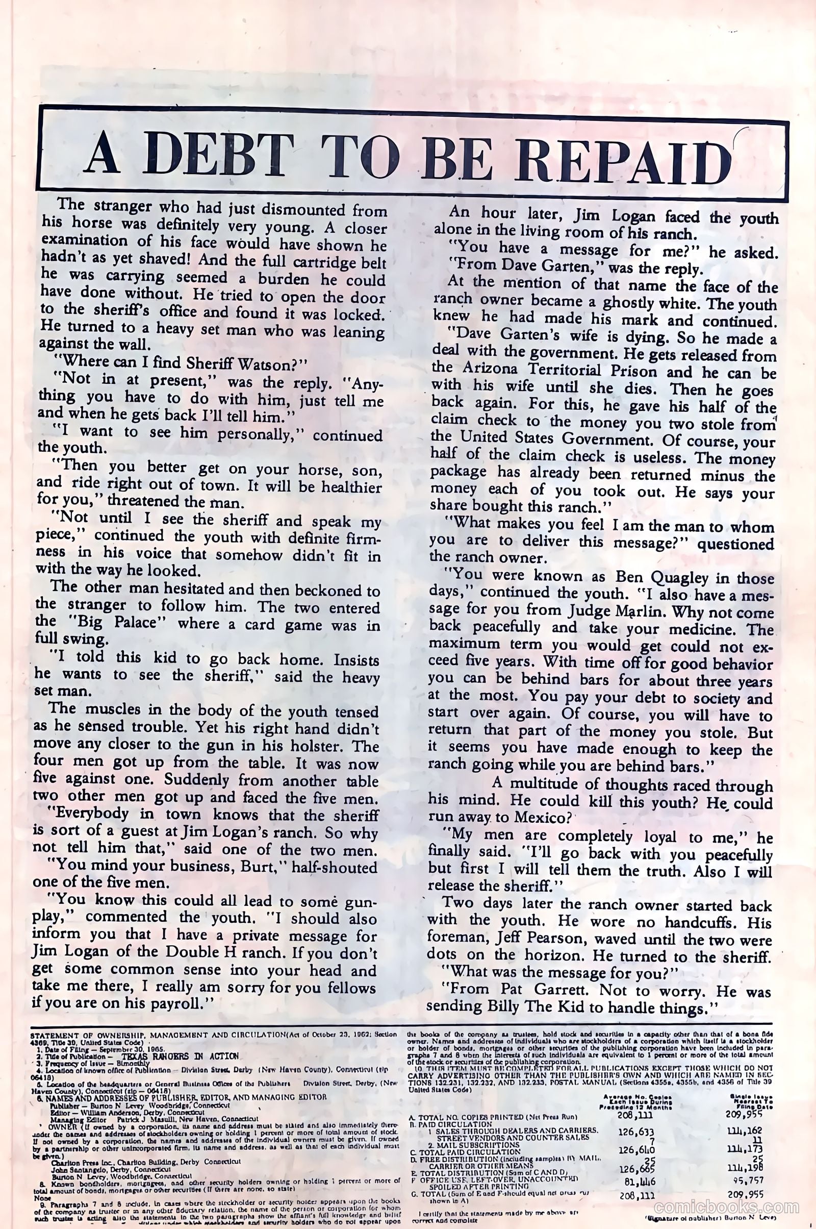 Texas Rangers in Action #54 (1966) — page 13 of 36