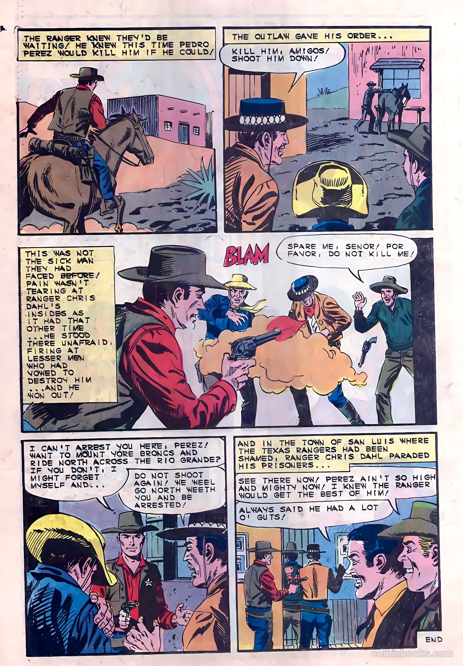 Texas Rangers in Action #54 (1966) — page 22 of 36