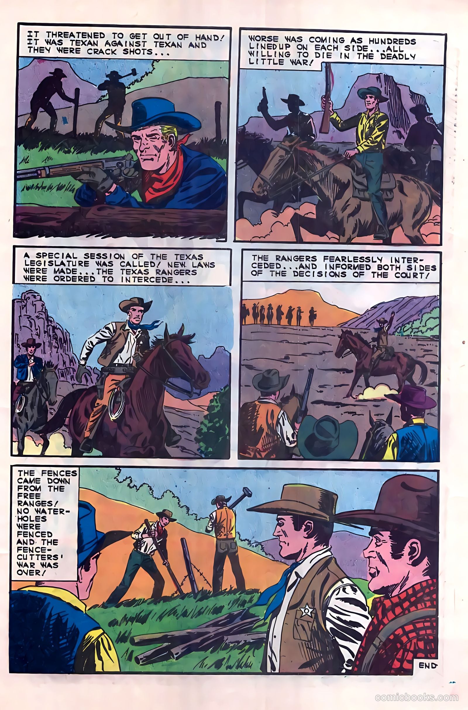 Texas Rangers in Action #54 (1966) — page 33 of 36