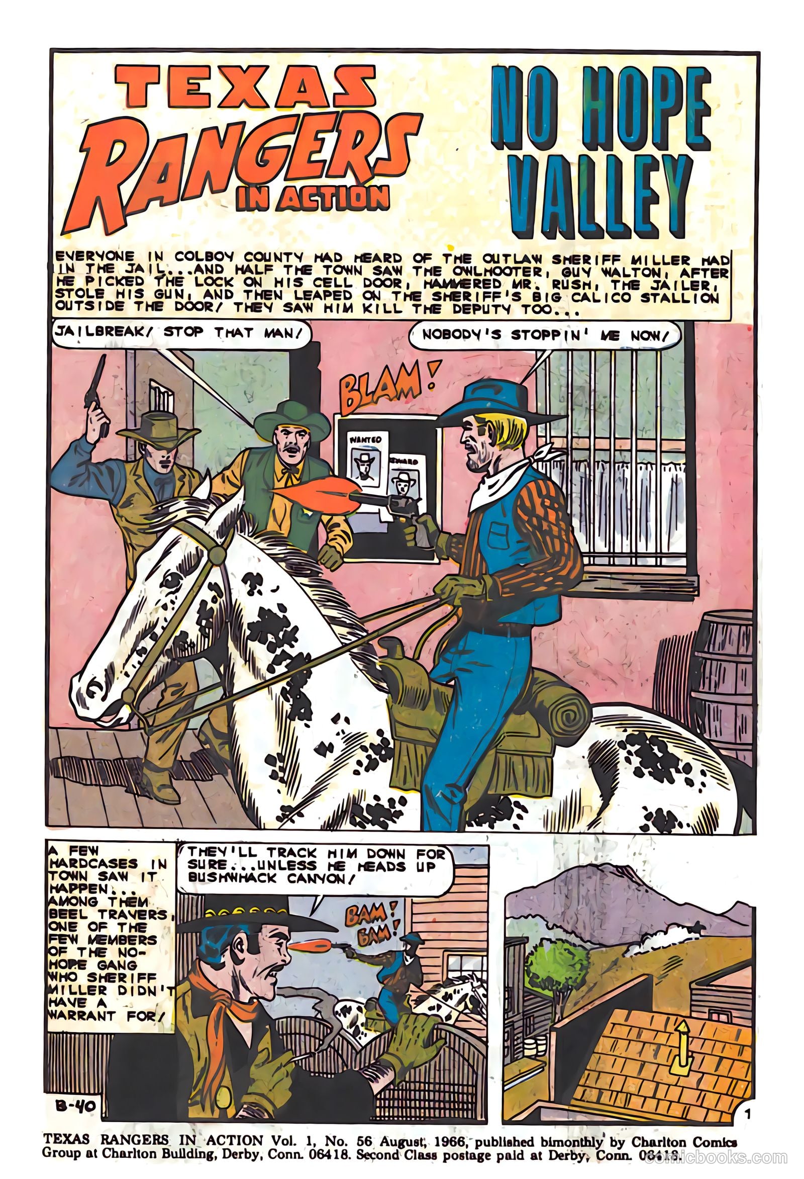 Texas Rangers in Action #56 (1966) — page 3 of 36