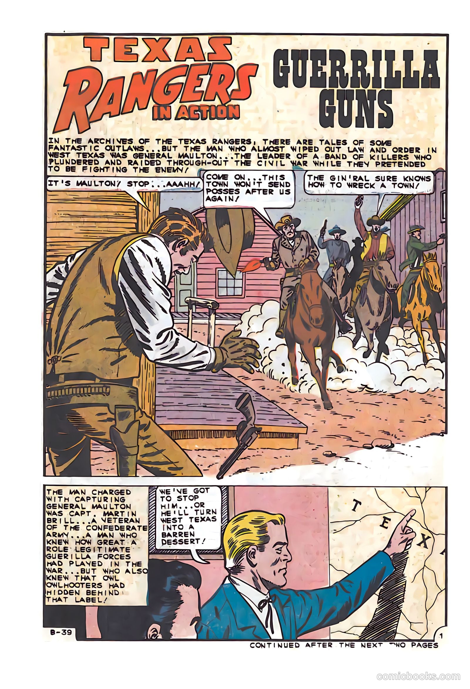 Texas Rangers in Action #56 (1966) — page 22 of 36