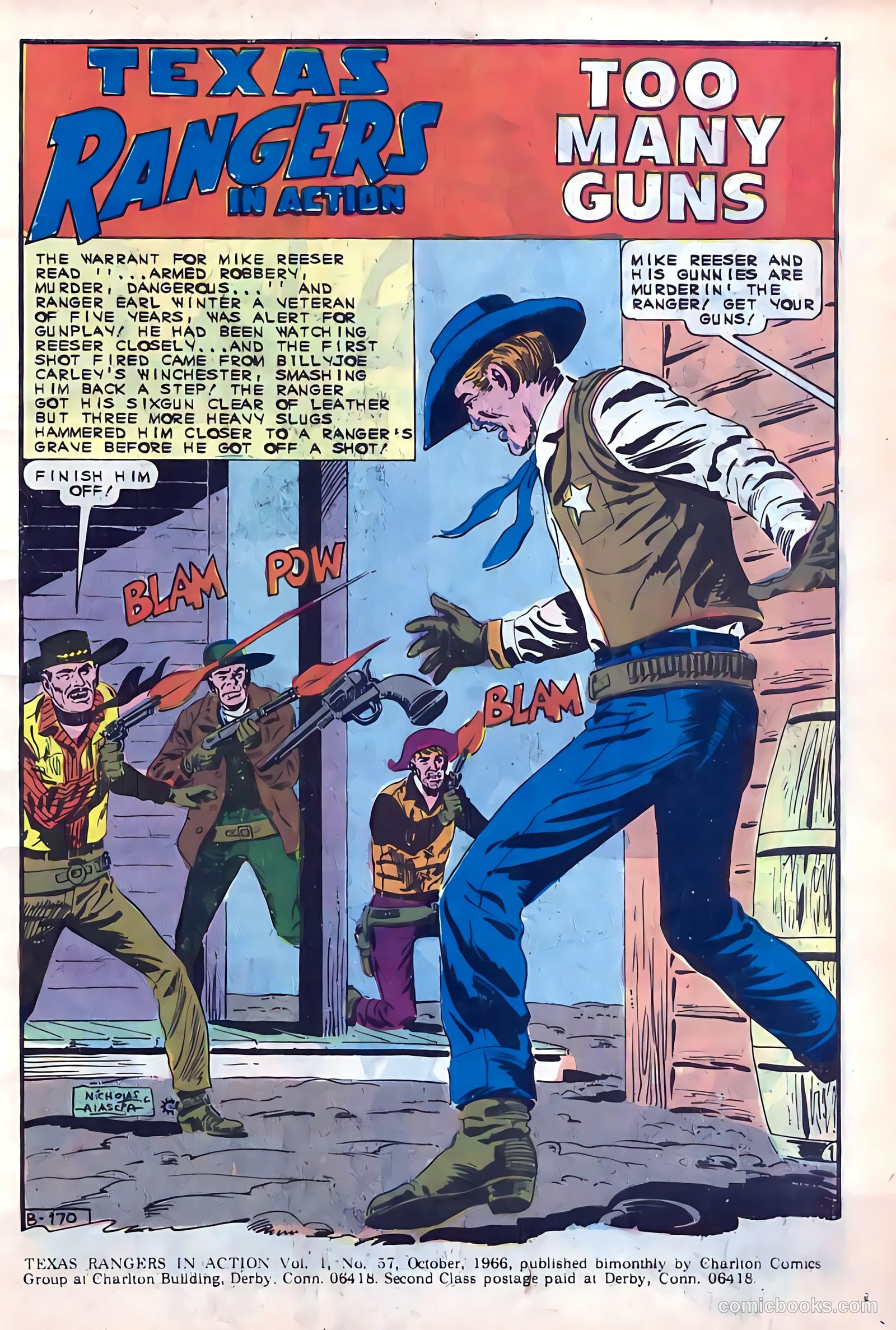 Texas Rangers in Action #57 (1966) — page 3 of 36