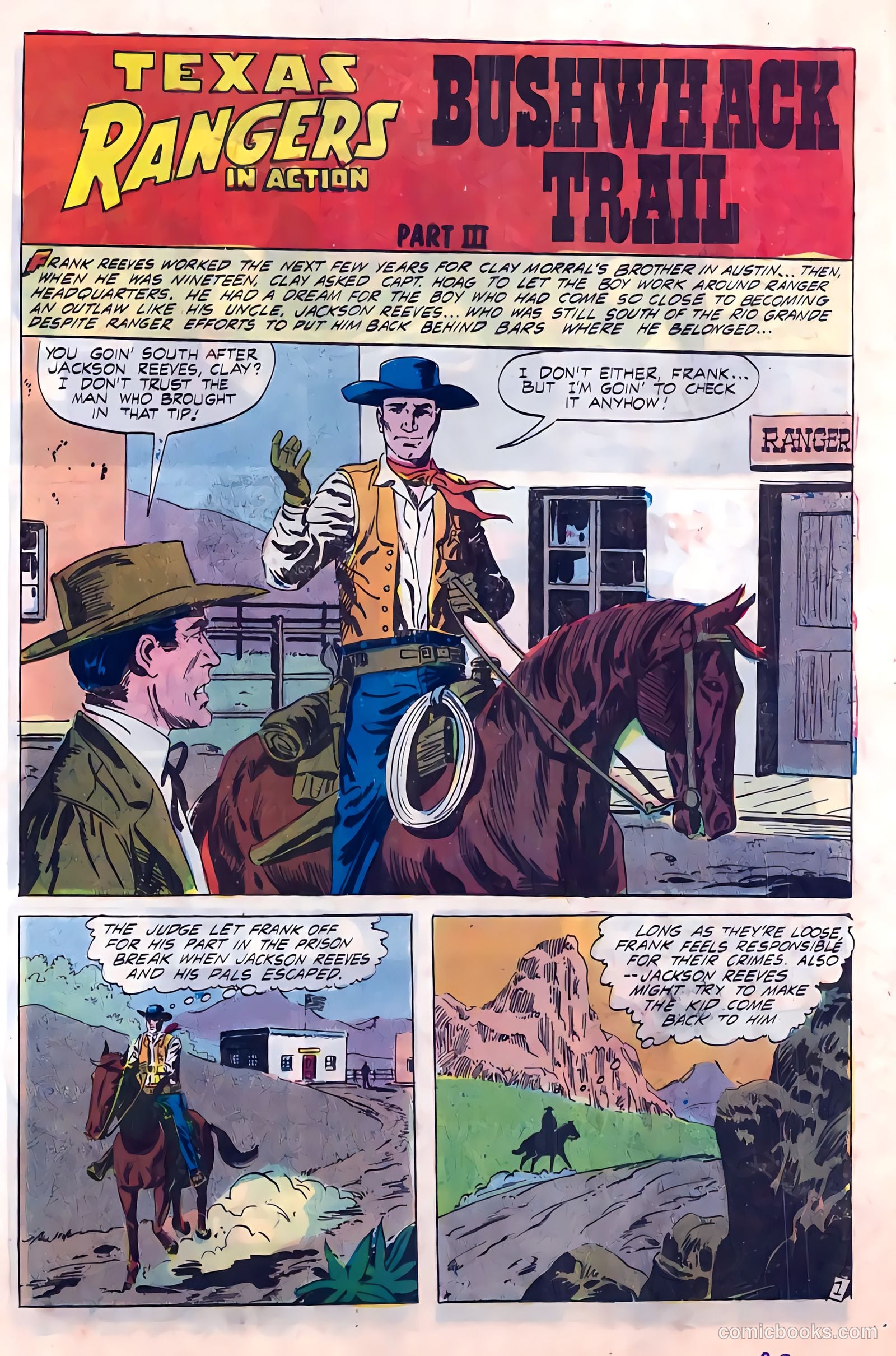 Texas Rangers in Action #58 (1966) — page 21 of 36