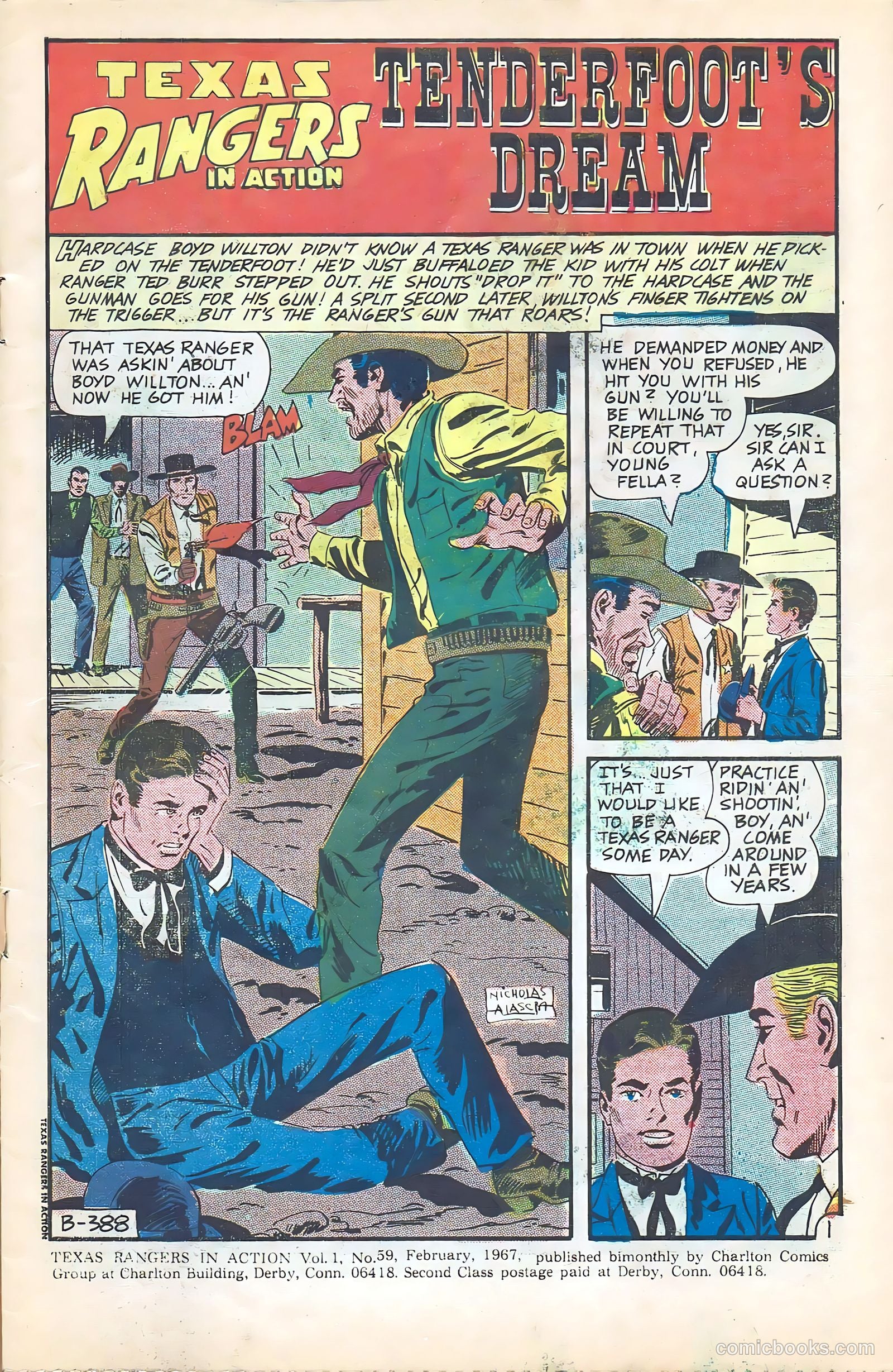 Texas Rangers in Action #59 (1967) — page 3 of 36