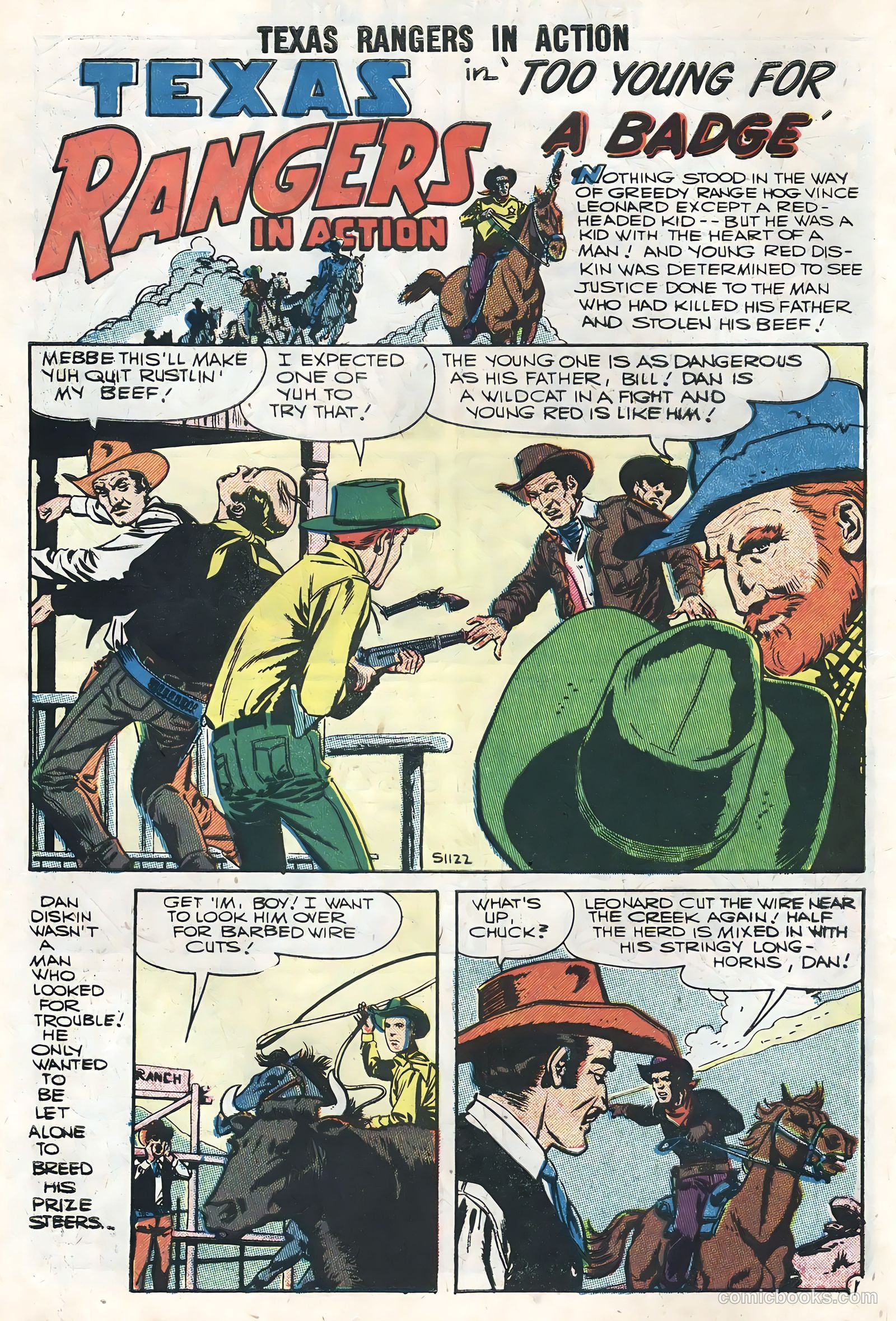 Texas Rangers in Action #6 (1957) — page 10 of 36