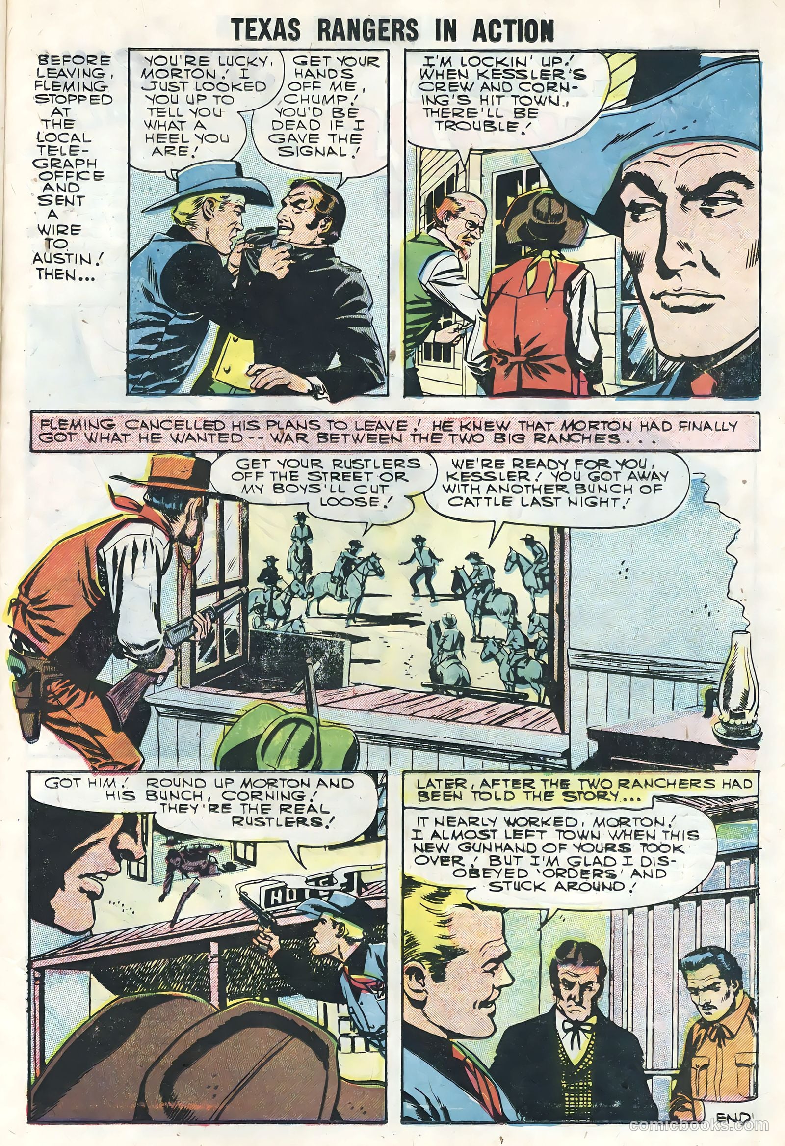Texas Rangers in Action #6 (1957) — page 23 of 36