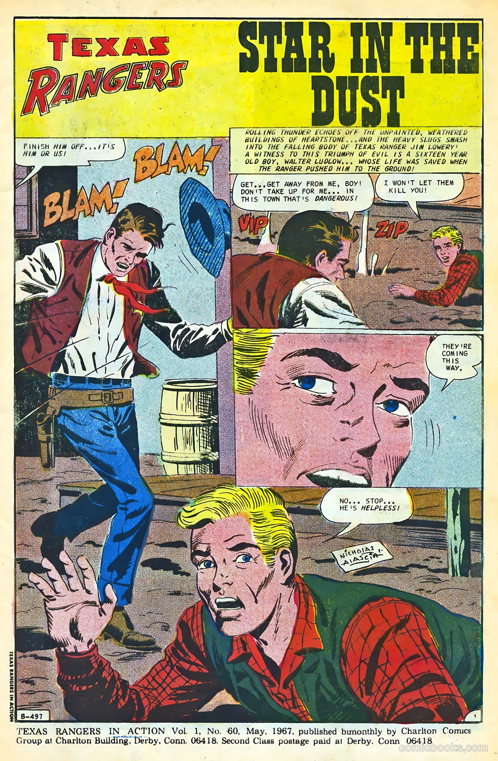 Texas Rangers in Action #60 (1967) — page 3 of 36
