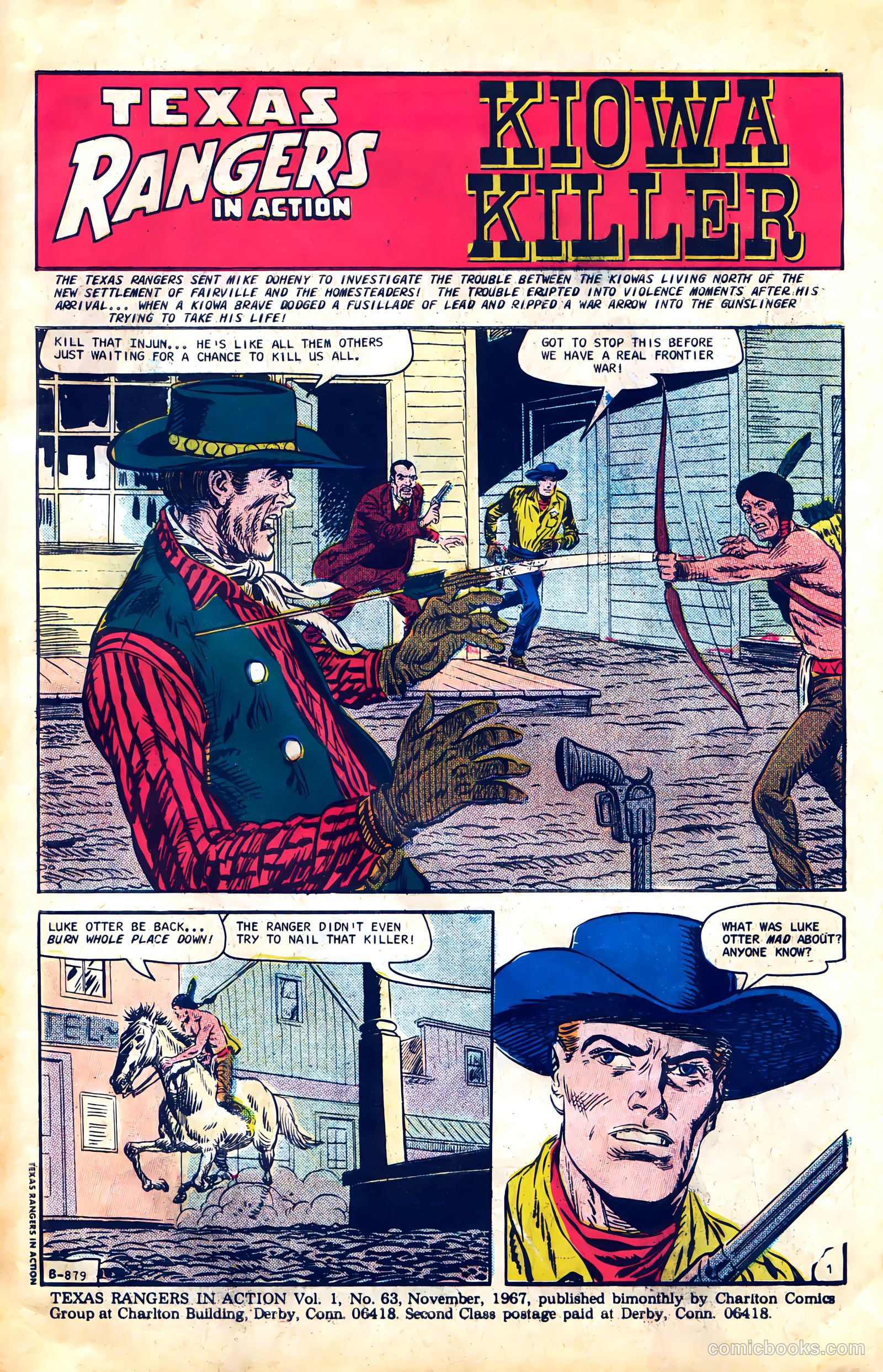 Texas Rangers in Action #63 (1967) — page 3 of 36