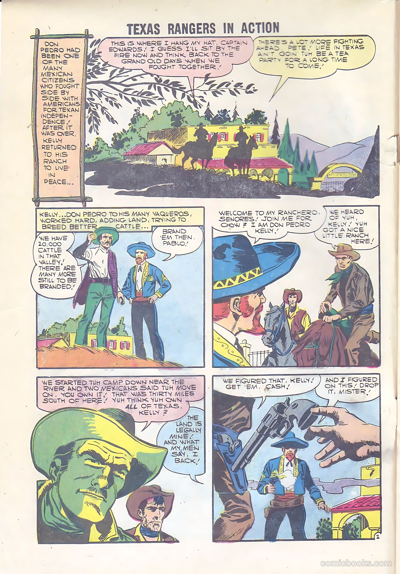 Texas Rangers in Action #7 (1957) — page 4 of 36