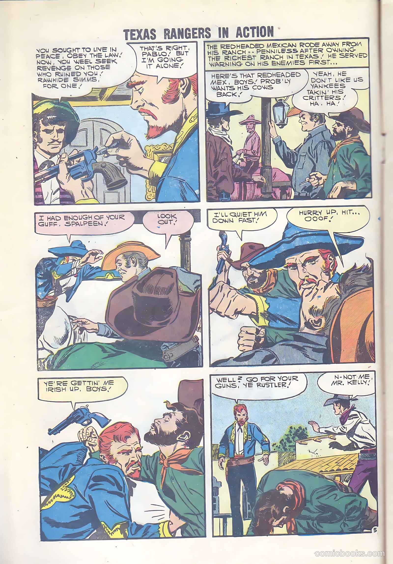 Texas Rangers in Action #7 (1957) — page 8 of 36
