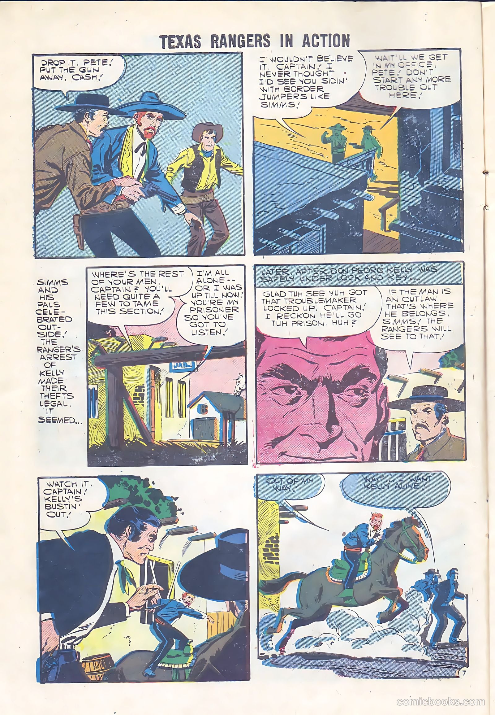Texas Rangers in Action #7 (1957) — page 10 of 36
