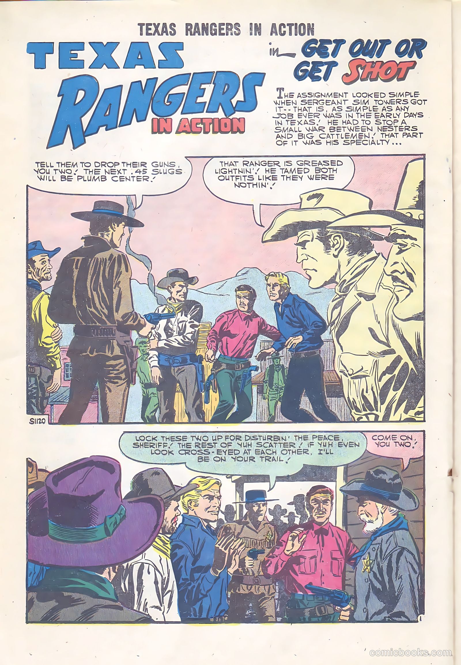 Texas Rangers in Action #7 (1957) — page 20 of 36
