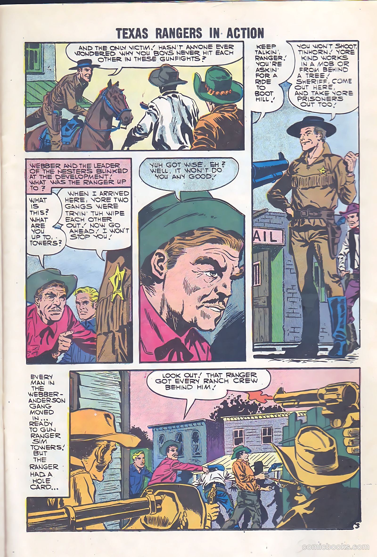 Texas Rangers in Action #7 (1957) — page 23 of 36