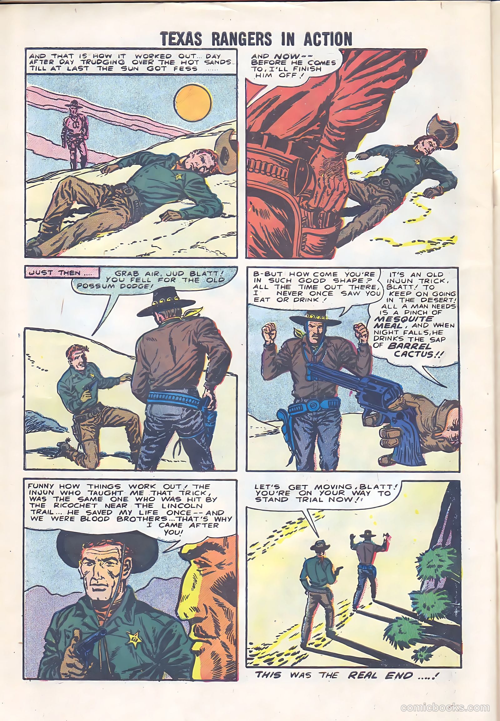 Texas Rangers in Action #7 (1957) — page 30 of 36