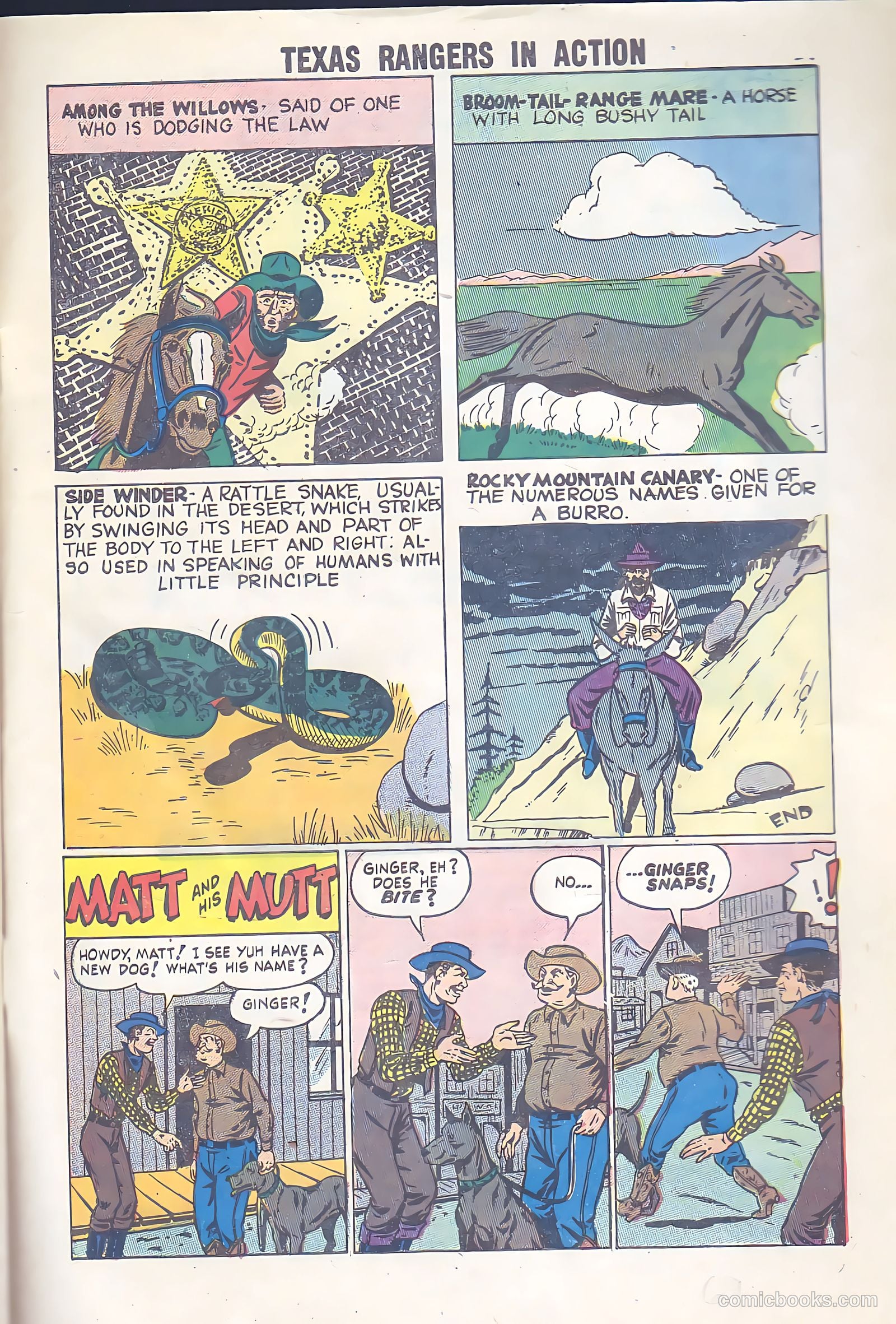 Texas Rangers in Action #7 (1957) — page 33 of 36