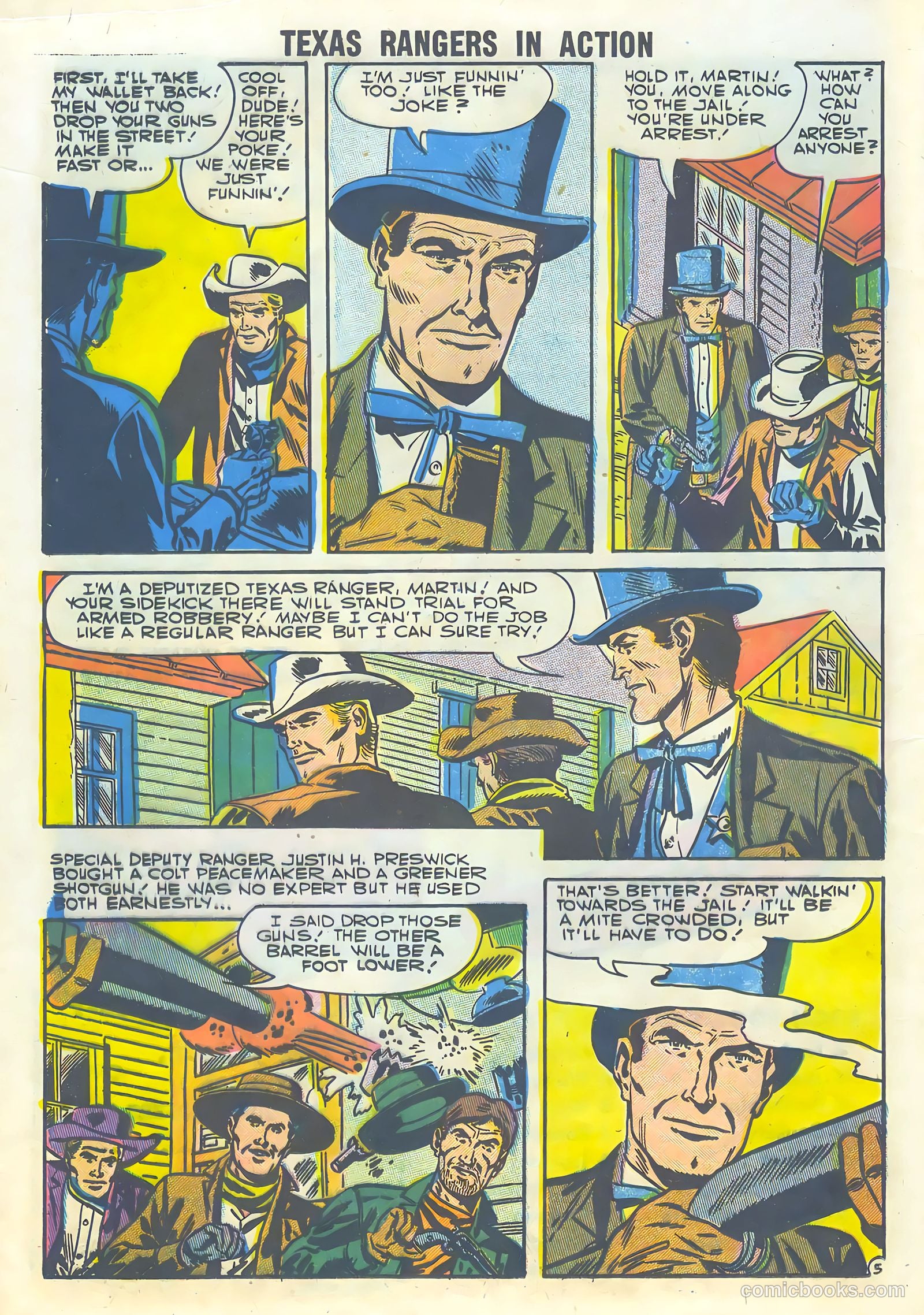 Texas Rangers in Action #8 (1957) — page 16 of 36