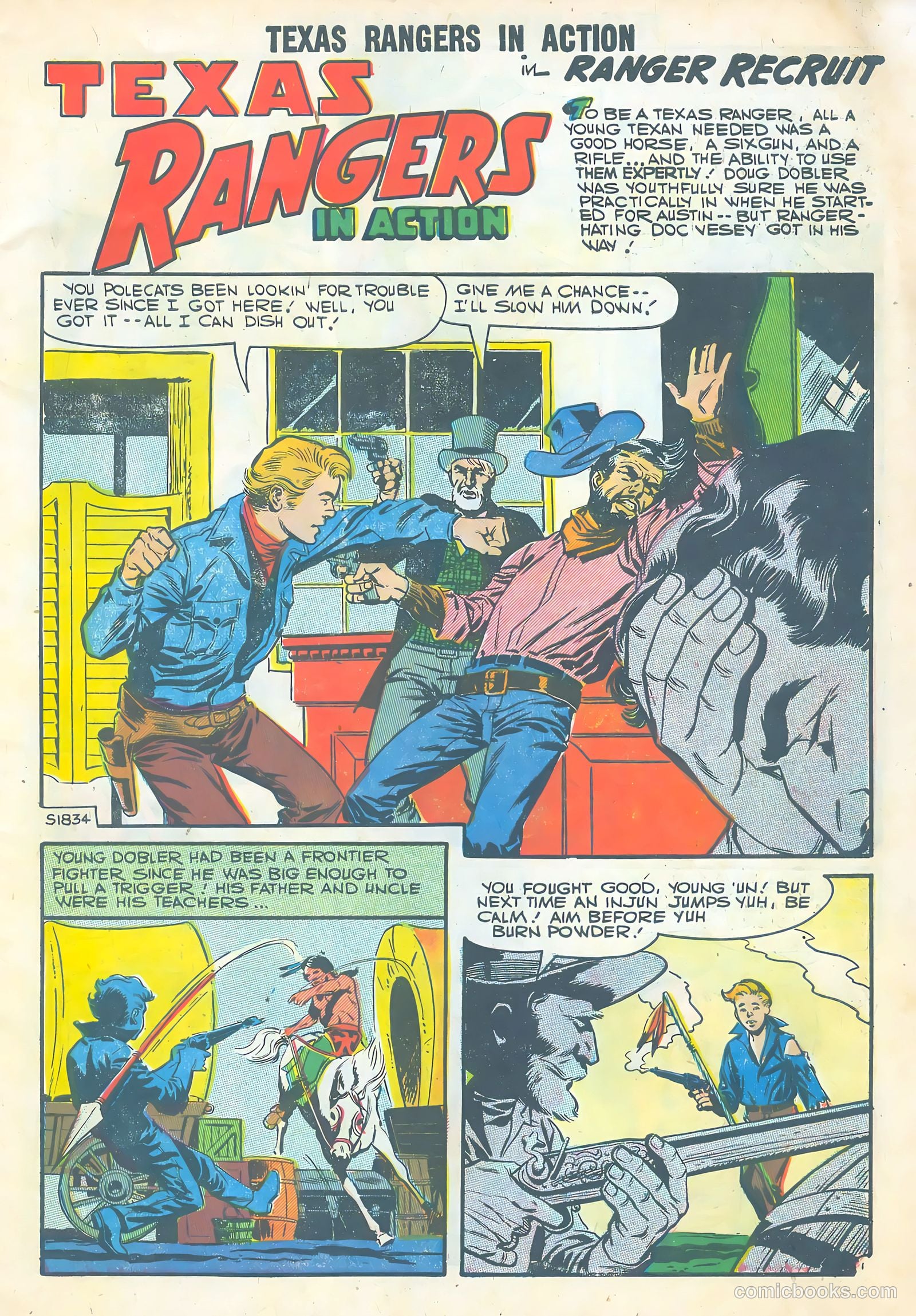 Texas Rangers in Action #9 (1957) — page 3 of 36