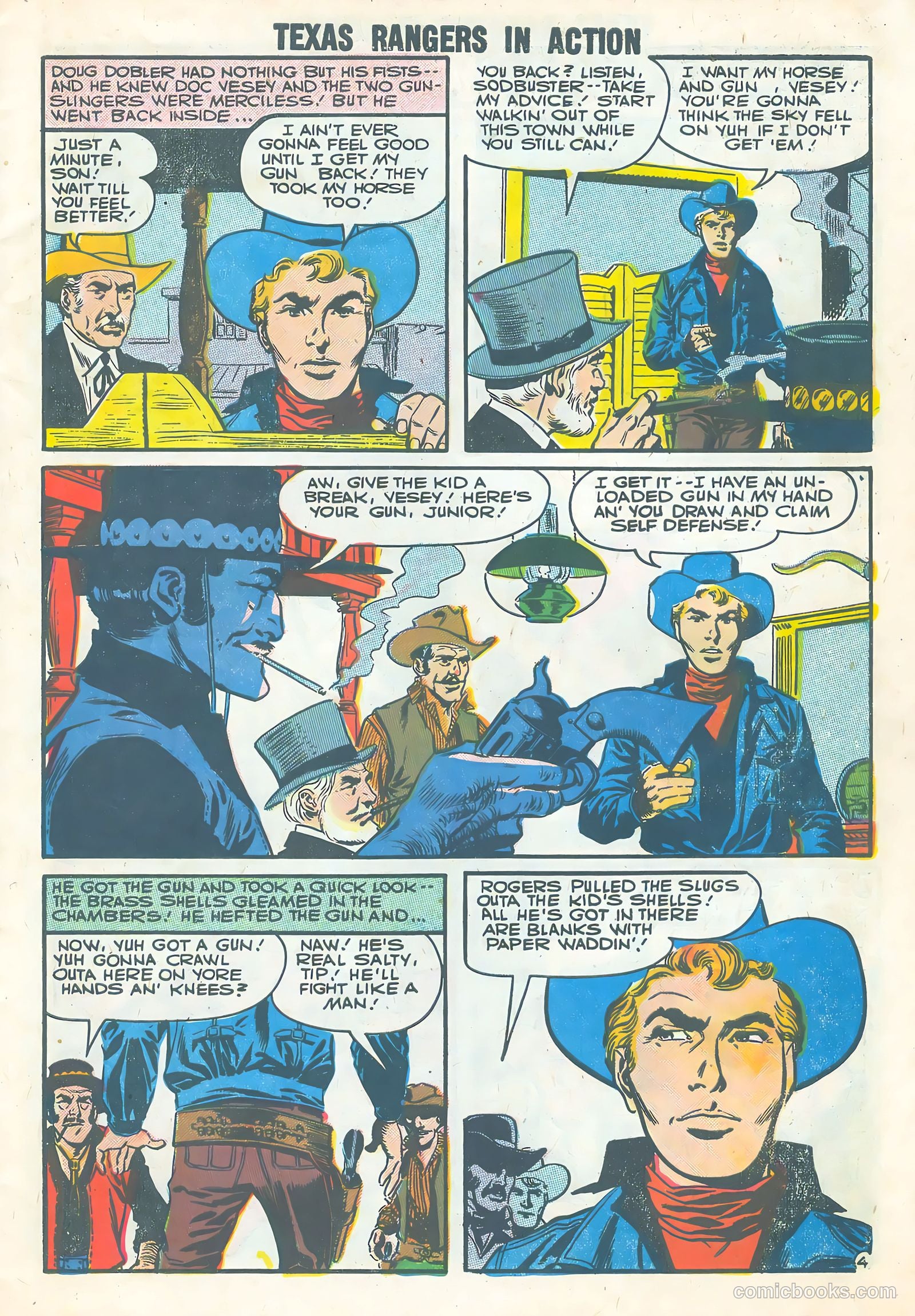 Texas Rangers in Action #9 (1957) — page 7 of 36