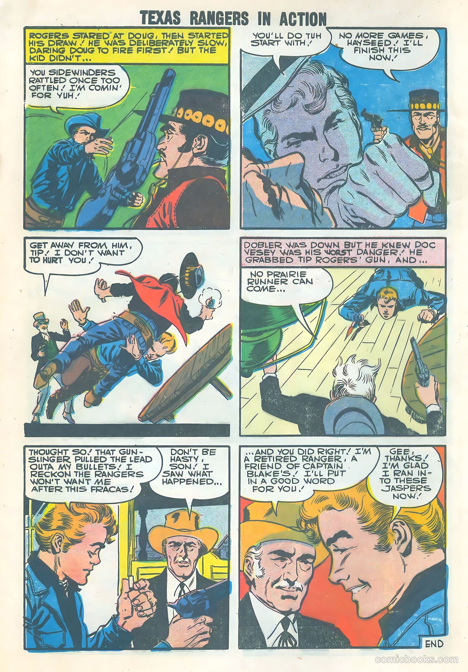 Texas Rangers in Action #9 (1957) — page 8 of 36