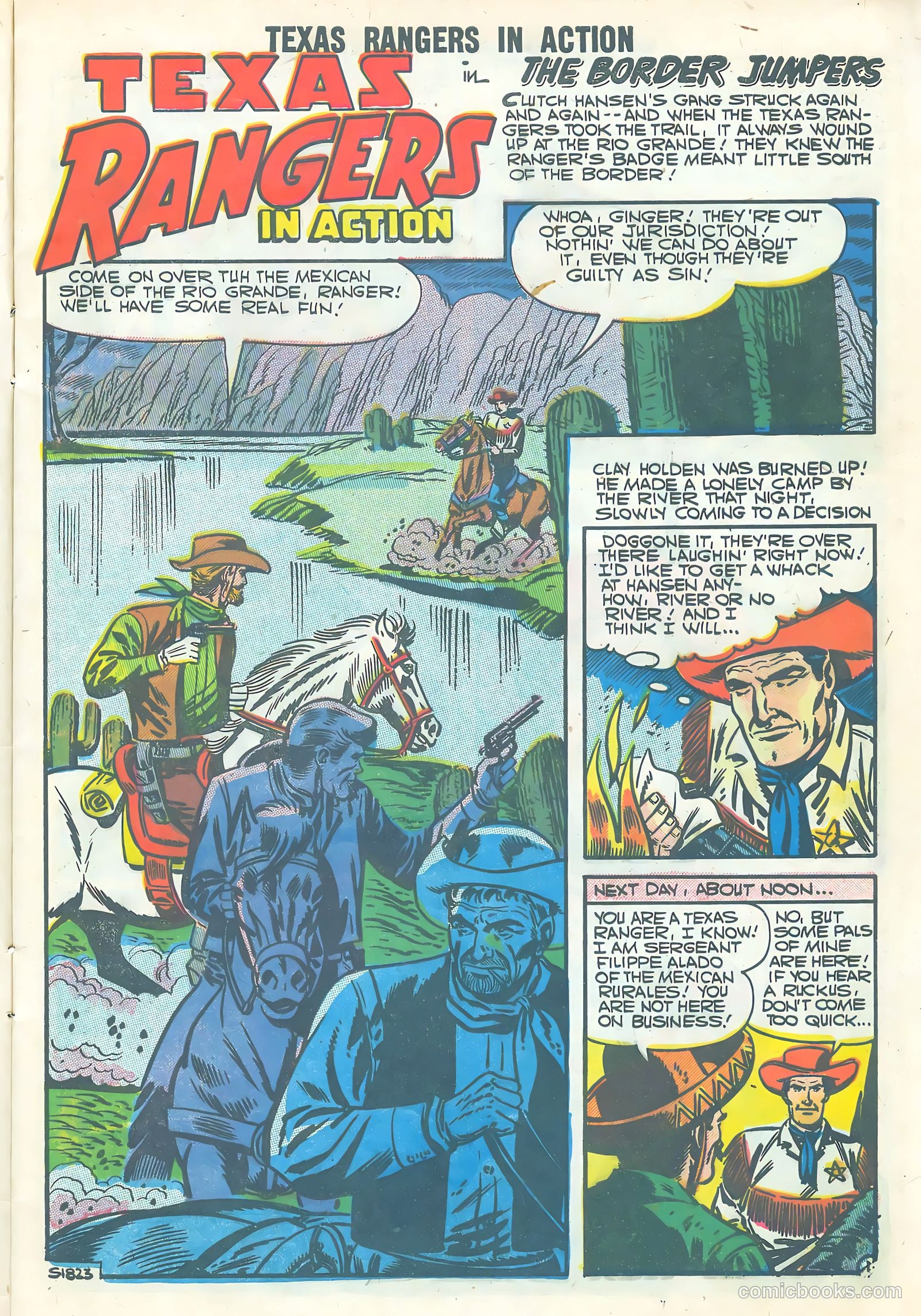 Texas Rangers in Action #9 (1957) — page 9 of 36