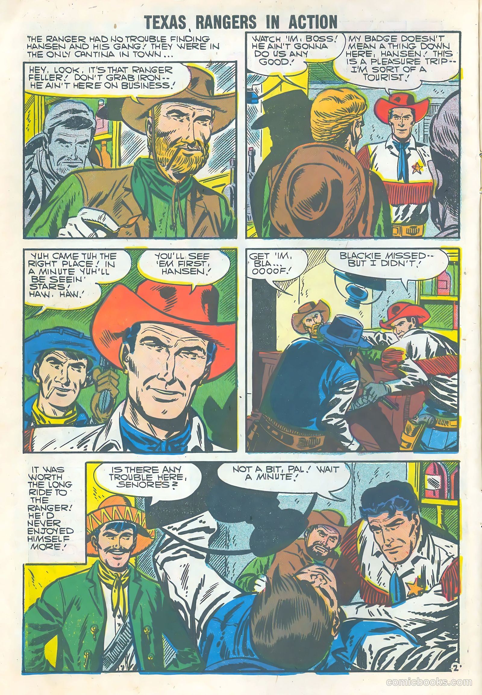 Texas Rangers in Action #9 (1957) — page 10 of 36