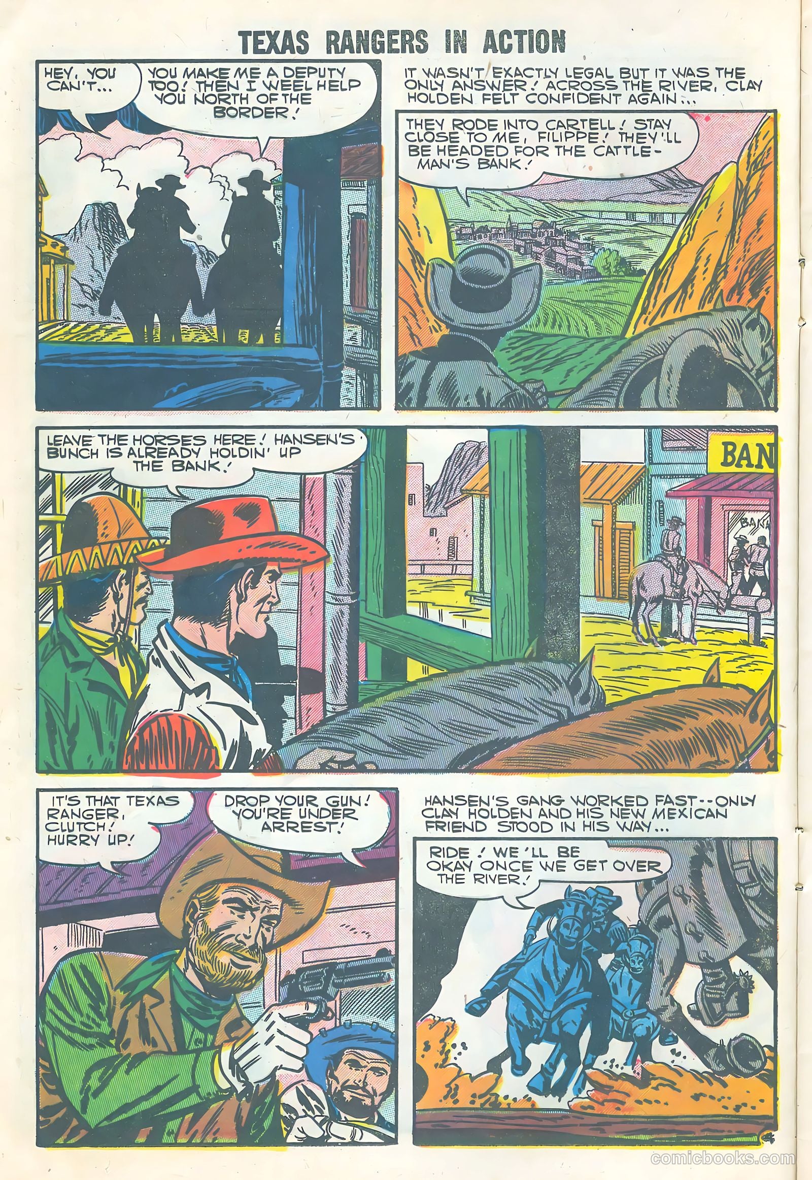 Texas Rangers in Action #9 (1957) — page 12 of 36