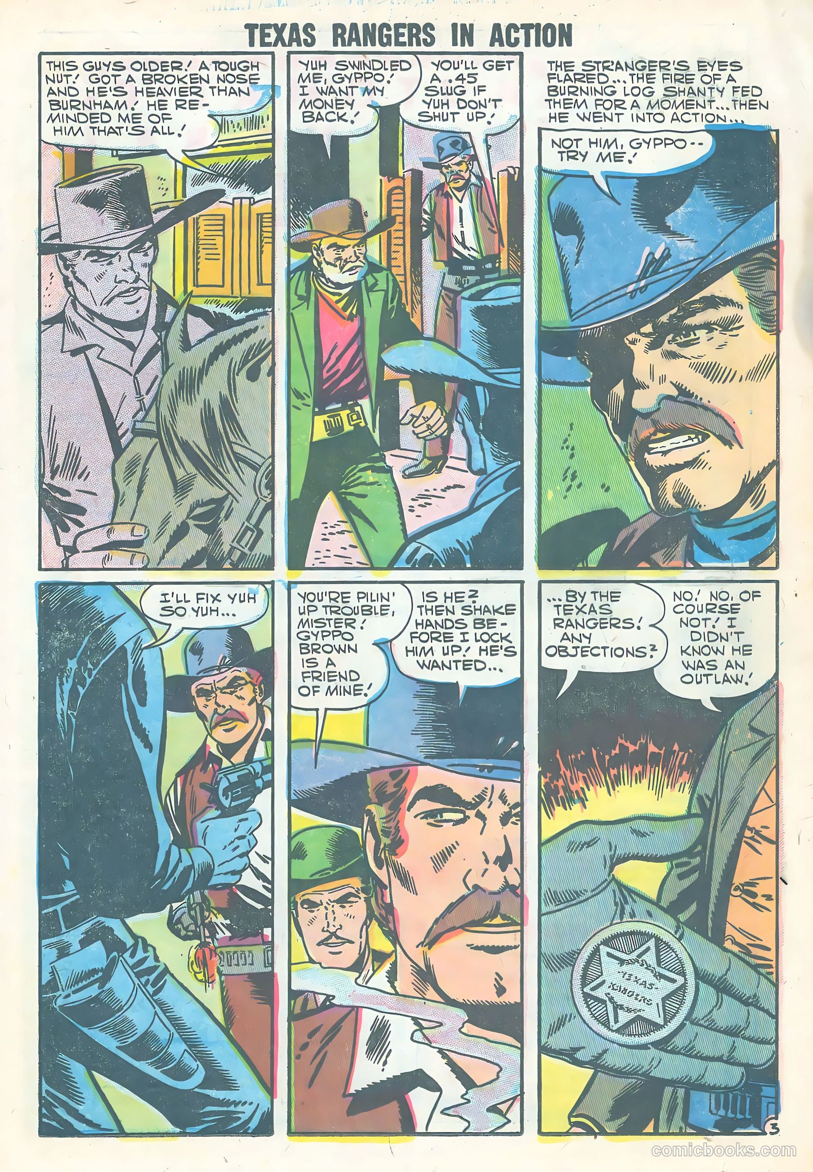 Texas Rangers in Action #9 (1957) — page 21 of 36