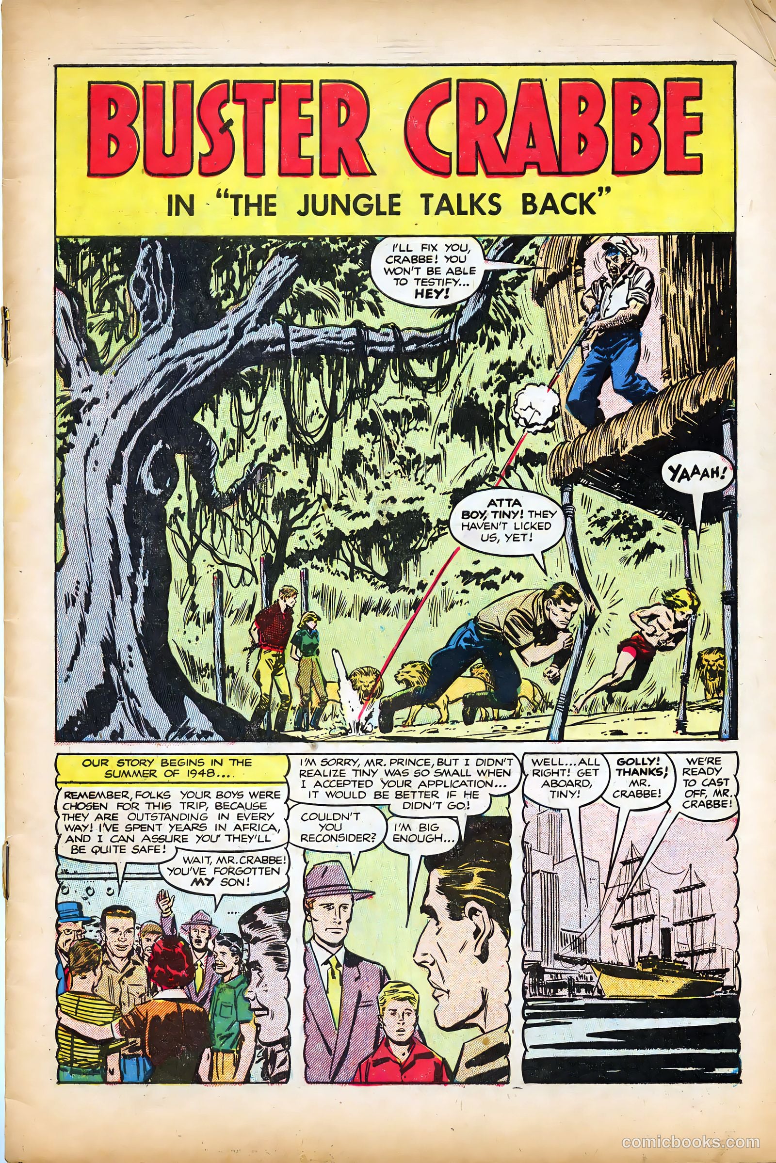 The Amazing Adventures of Buster Crabbe #1 (1953) — page 3 of 36