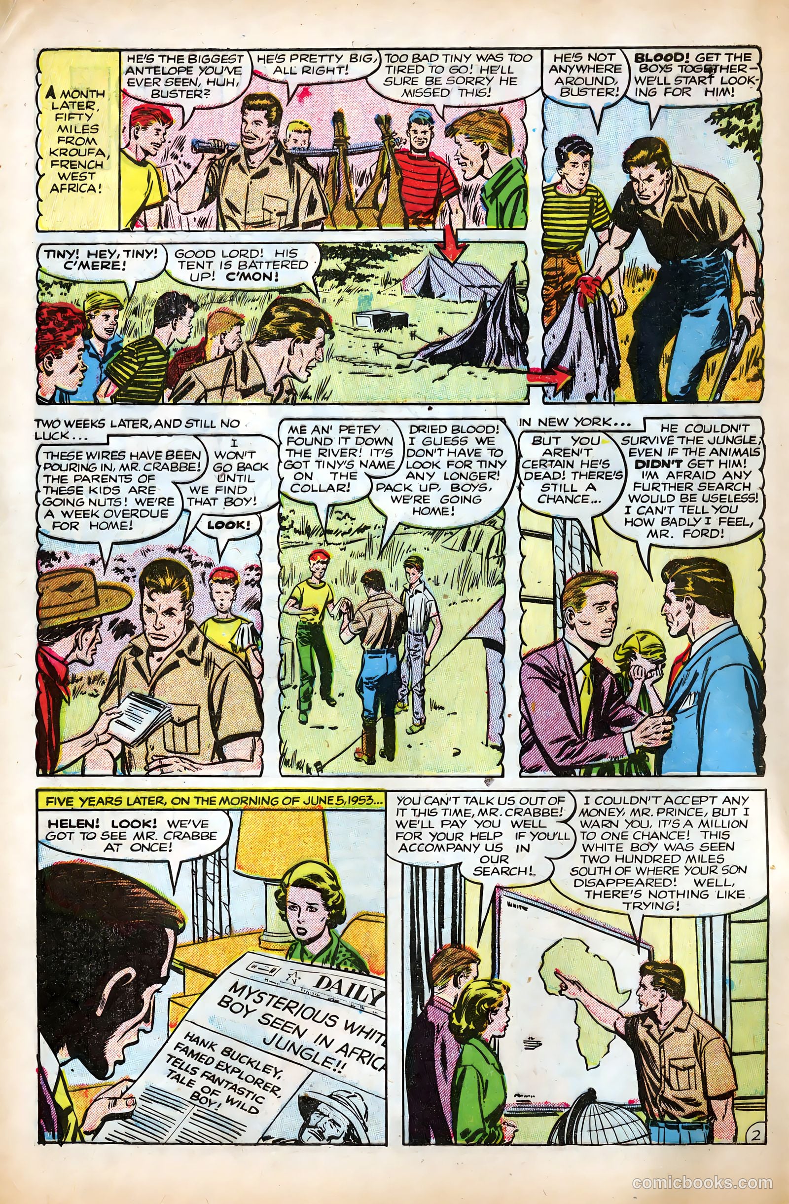 The Amazing Adventures of Buster Crabbe #1 (1953) — page 4 of 36