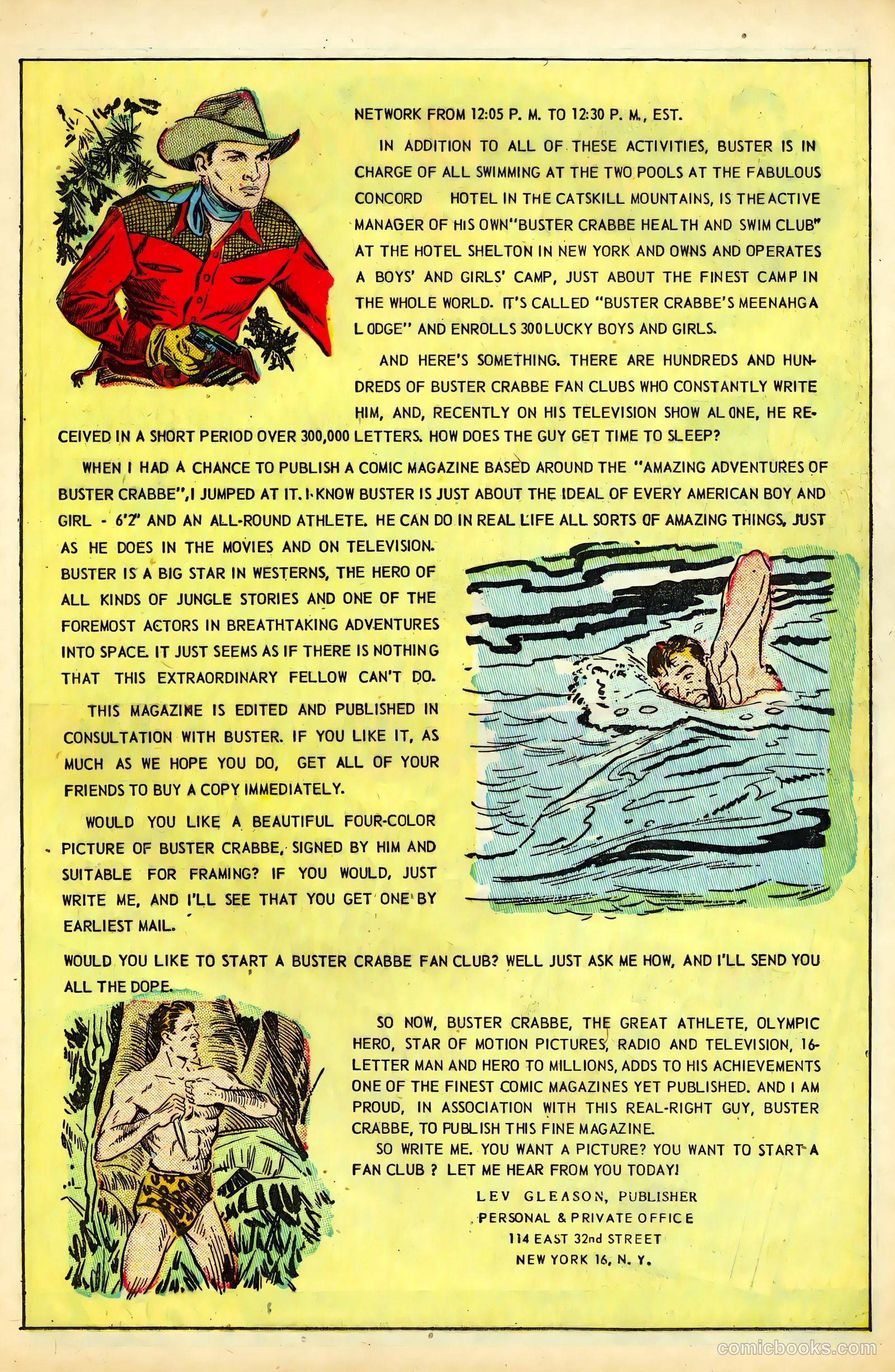 The Amazing Adventures of Buster Crabbe #1 (1953) — page 13 of 36