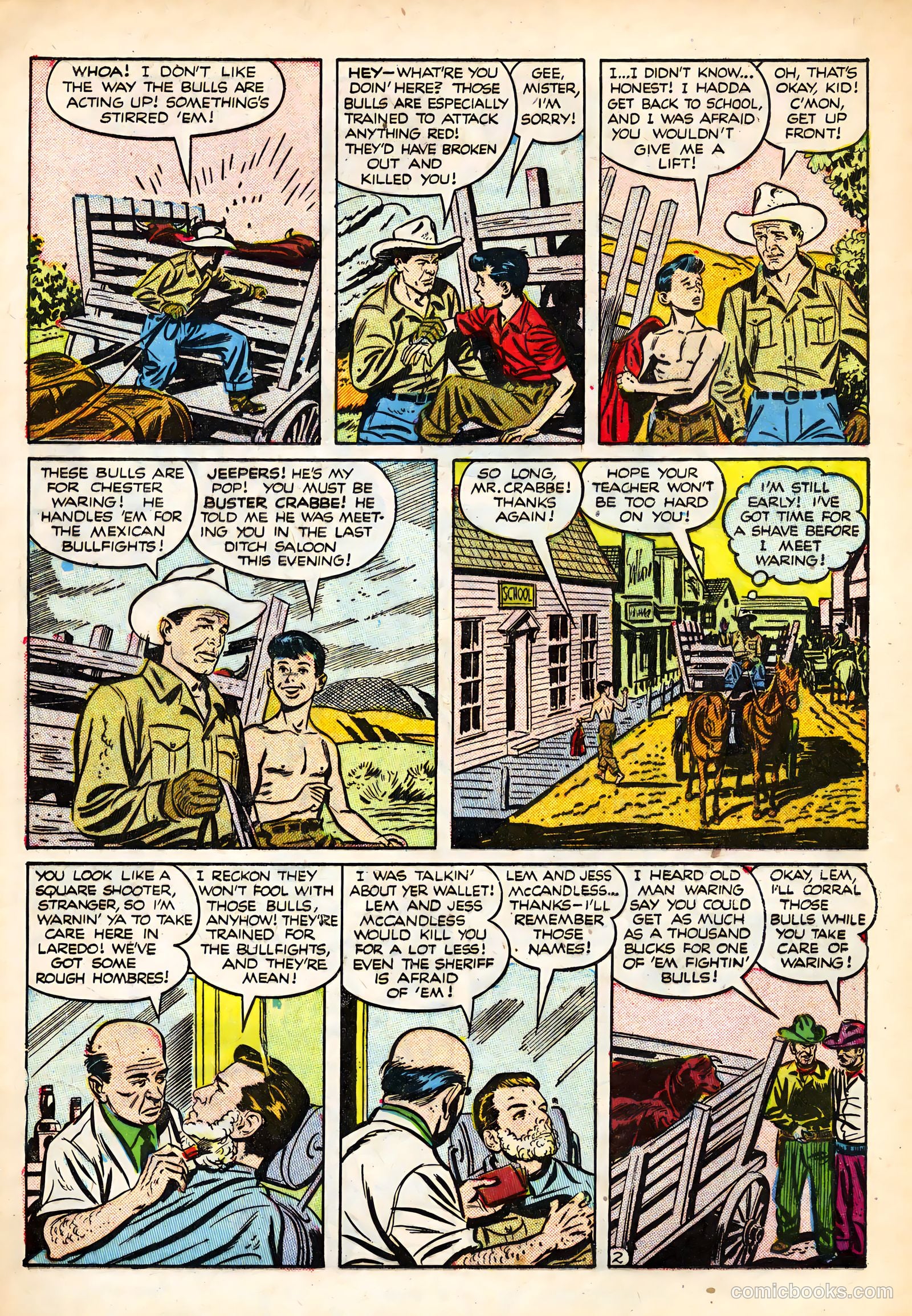 The Amazing Adventures of Buster Crabbe #1 (1953) — page 16 of 36