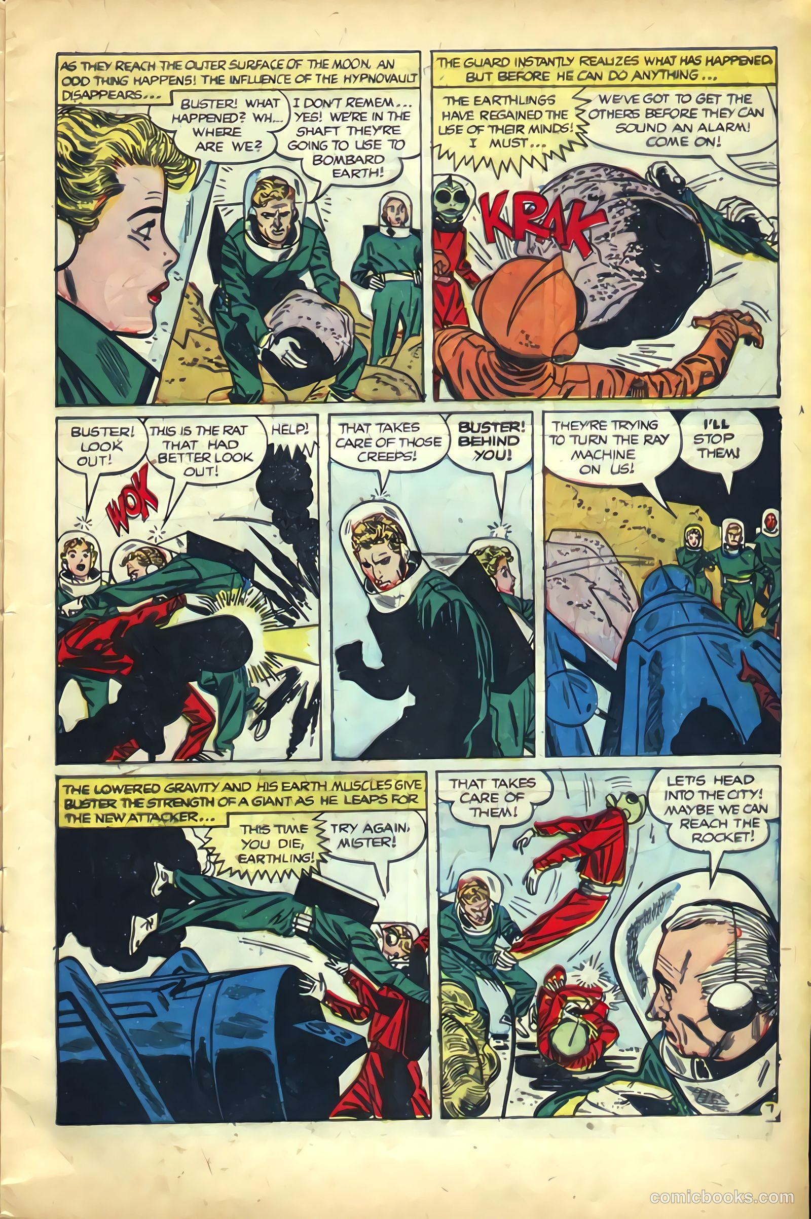 The Amazing Adventures of Buster Crabbe #2 (1954) — page 9 of 36