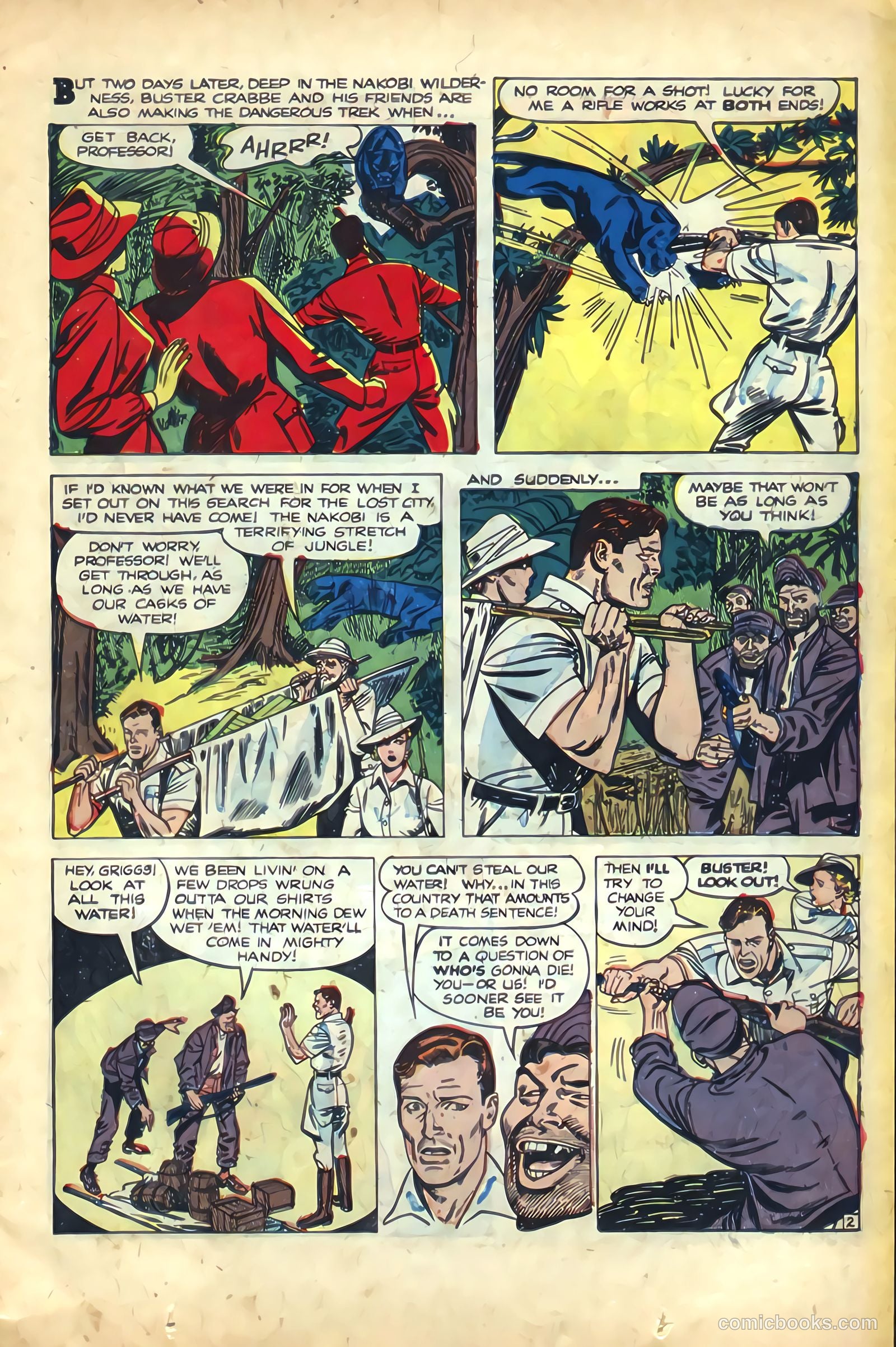 The Amazing Adventures of Buster Crabbe #2 (1954) — page 15 of 36