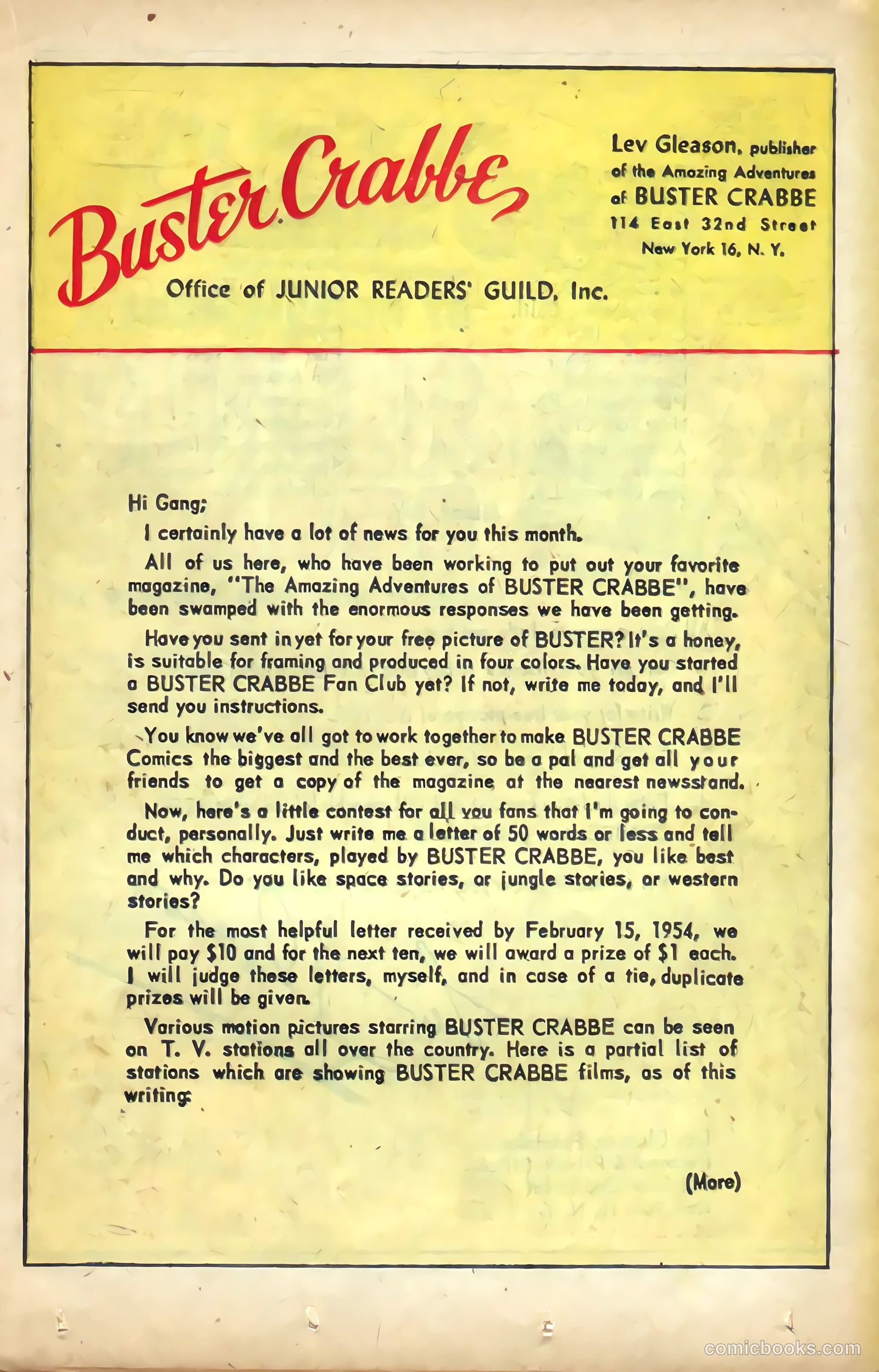 The Amazing Adventures of Buster Crabbe #2 (1954) — page 21 of 36