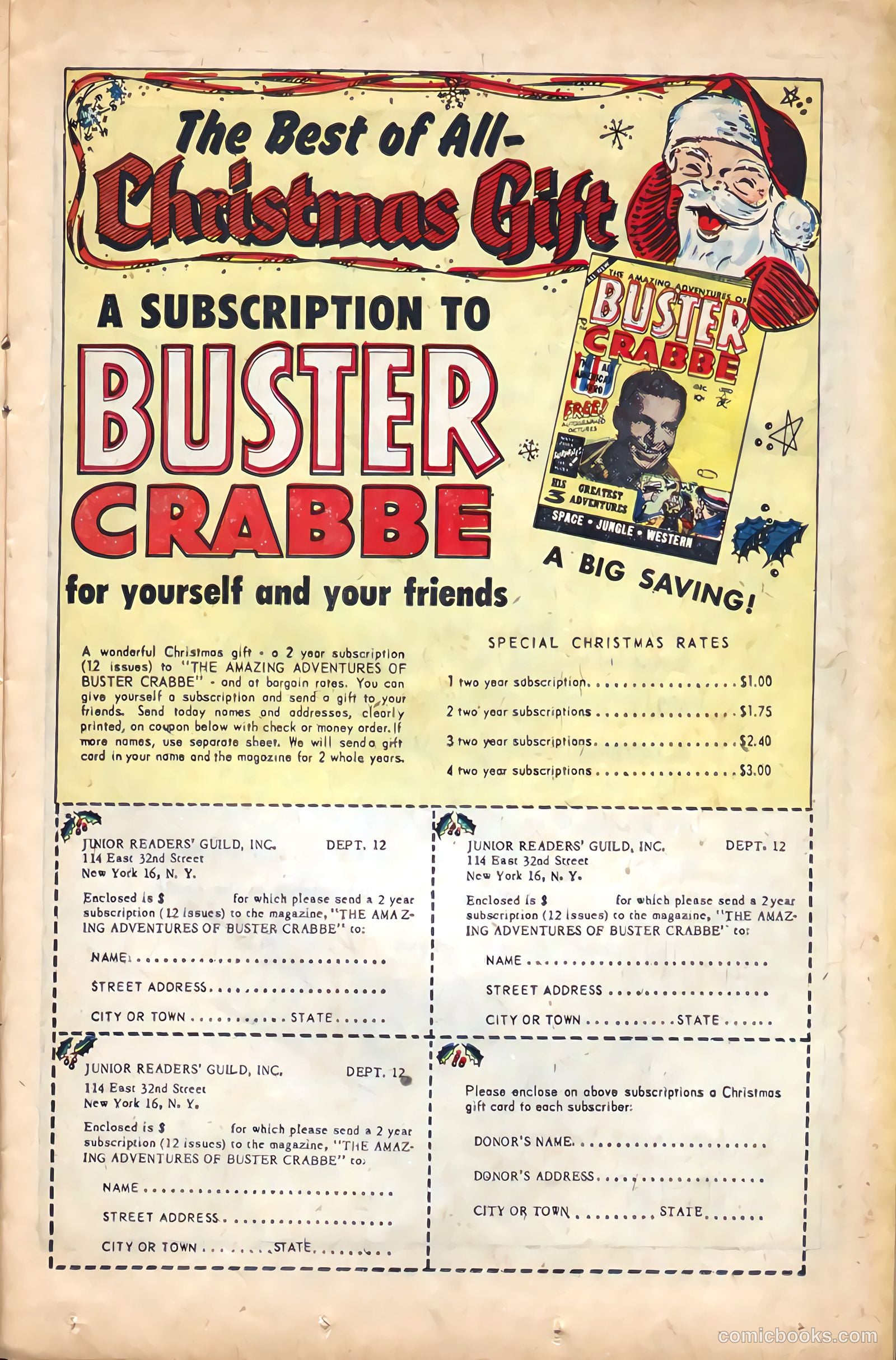 The Amazing Adventures of Buster Crabbe #2 (1954) — page 23 of 36