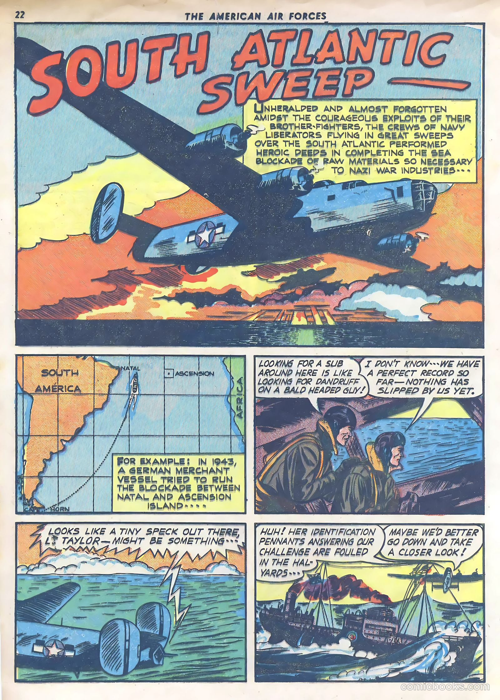 The American Air Forces #4 (1945) — page 22 of 53