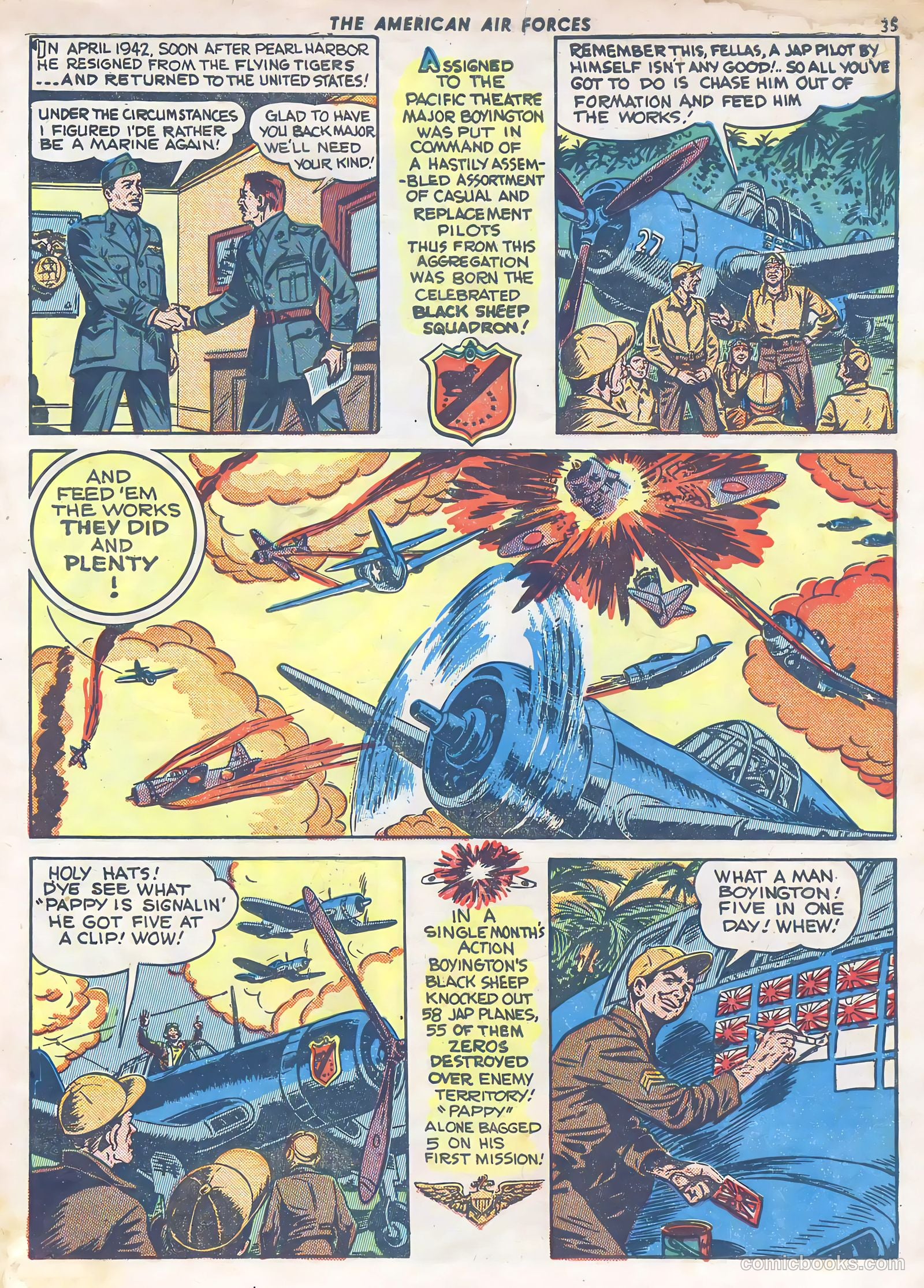 The American Air Forces #4 (1945) — page 36 of 53