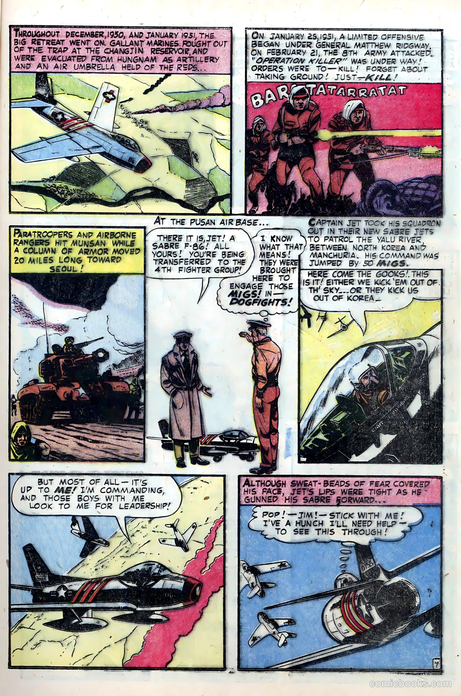 The American Air Forces #5 (1951) — page 9 of 36
