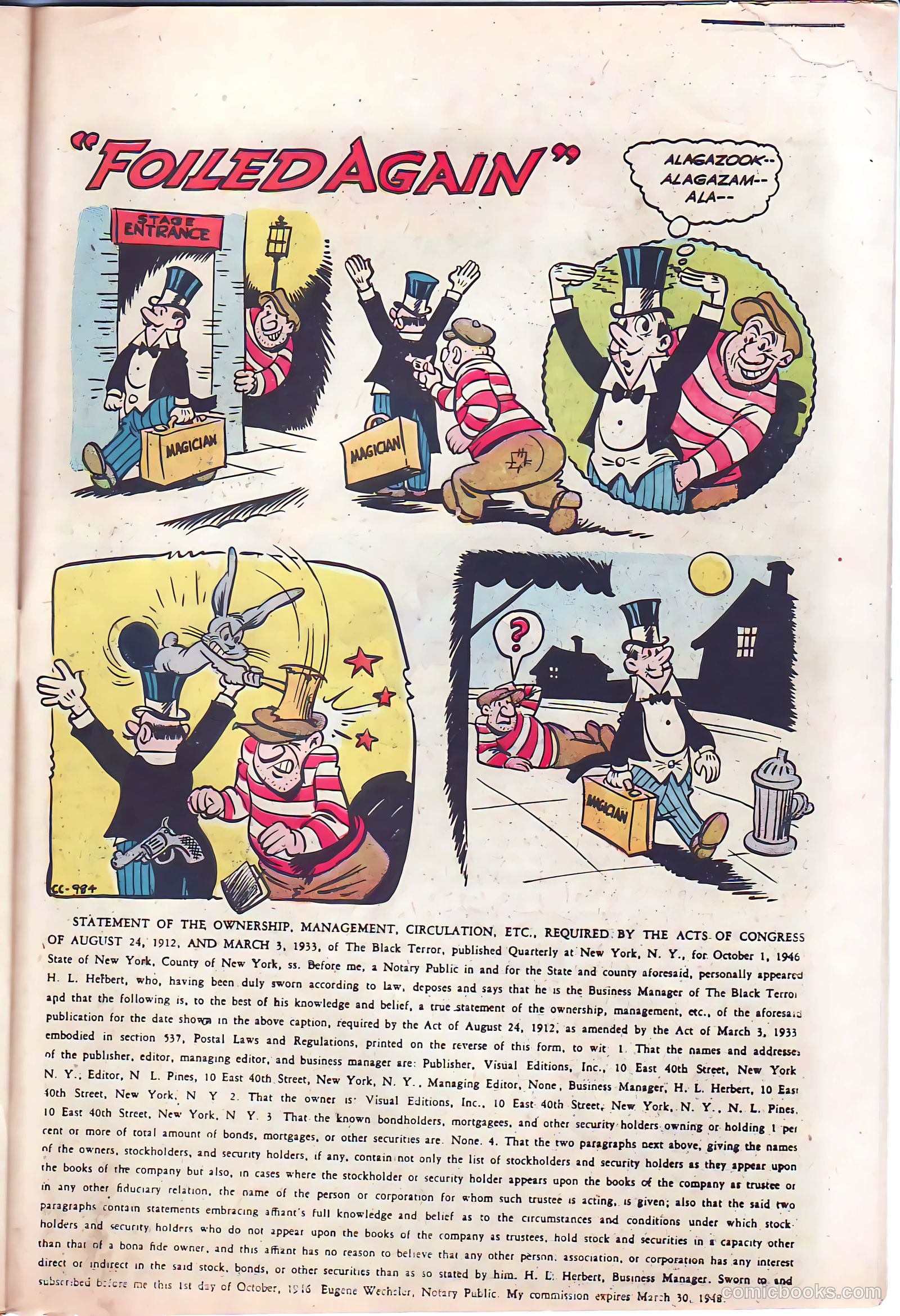 The Black Terror #18 (1947) — page 42 of 53