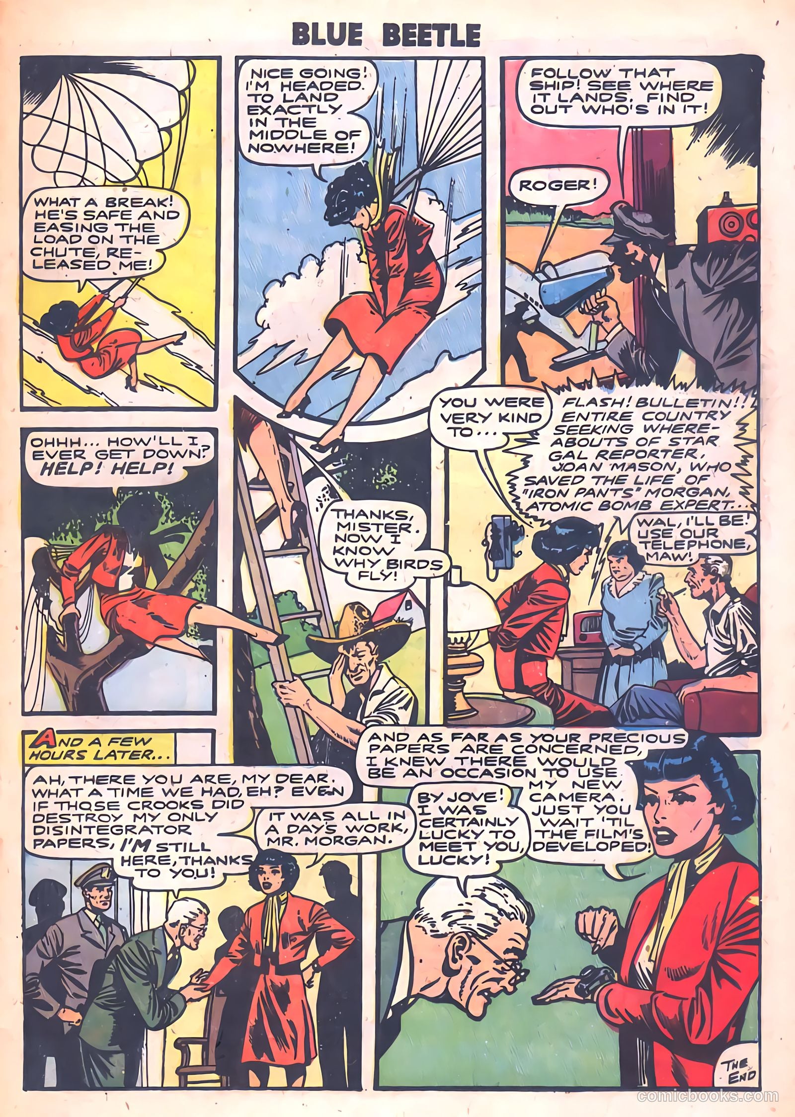 The Blue Beetle #20 (1955) — page 21 of 36