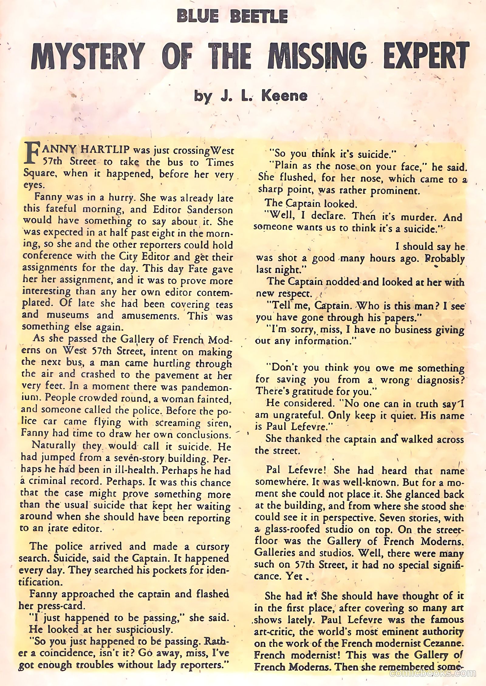 The Blue Beetle #21 (1955) — page 20 of 36