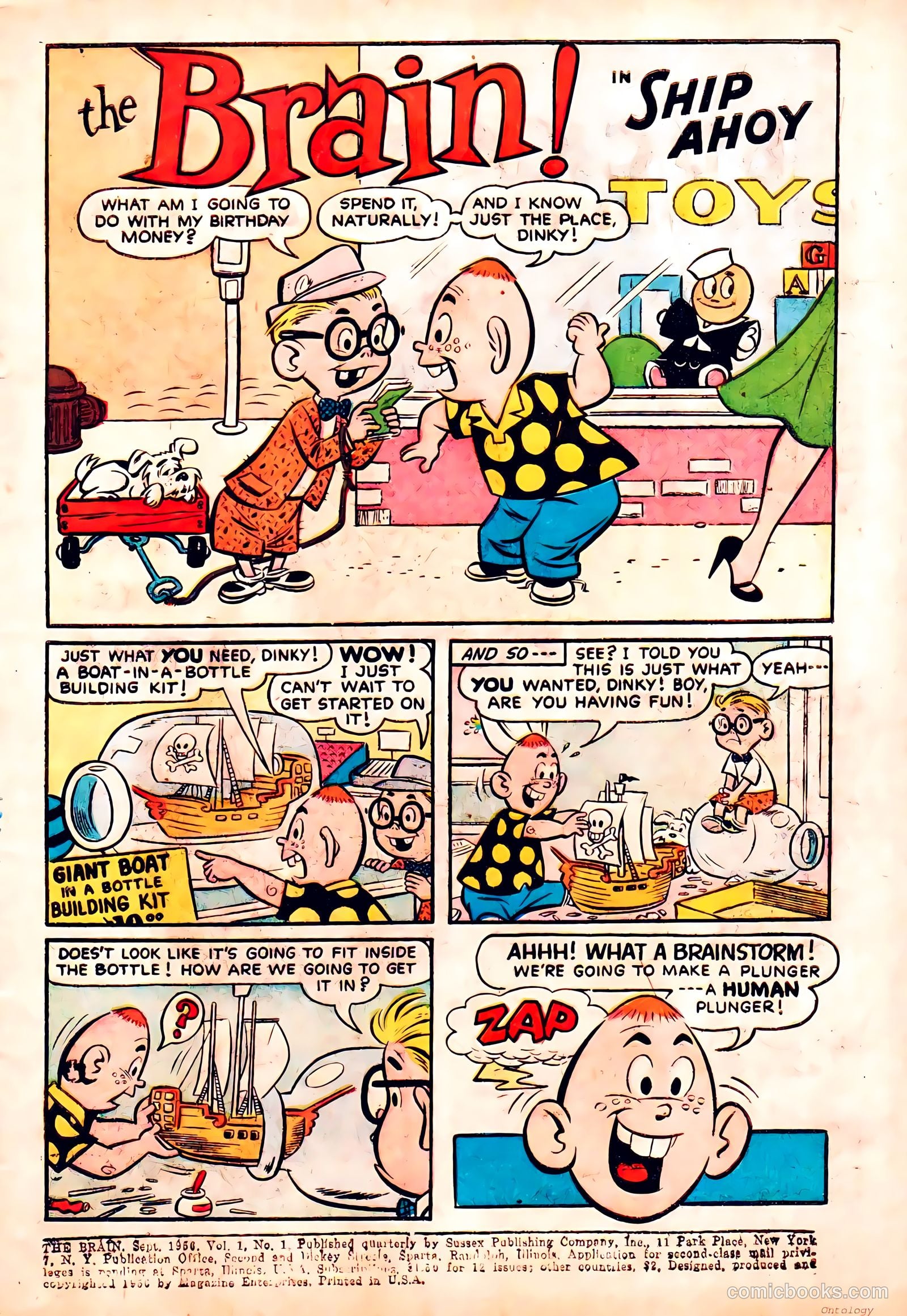 The Brain #1 (1956) — page 3 of 36