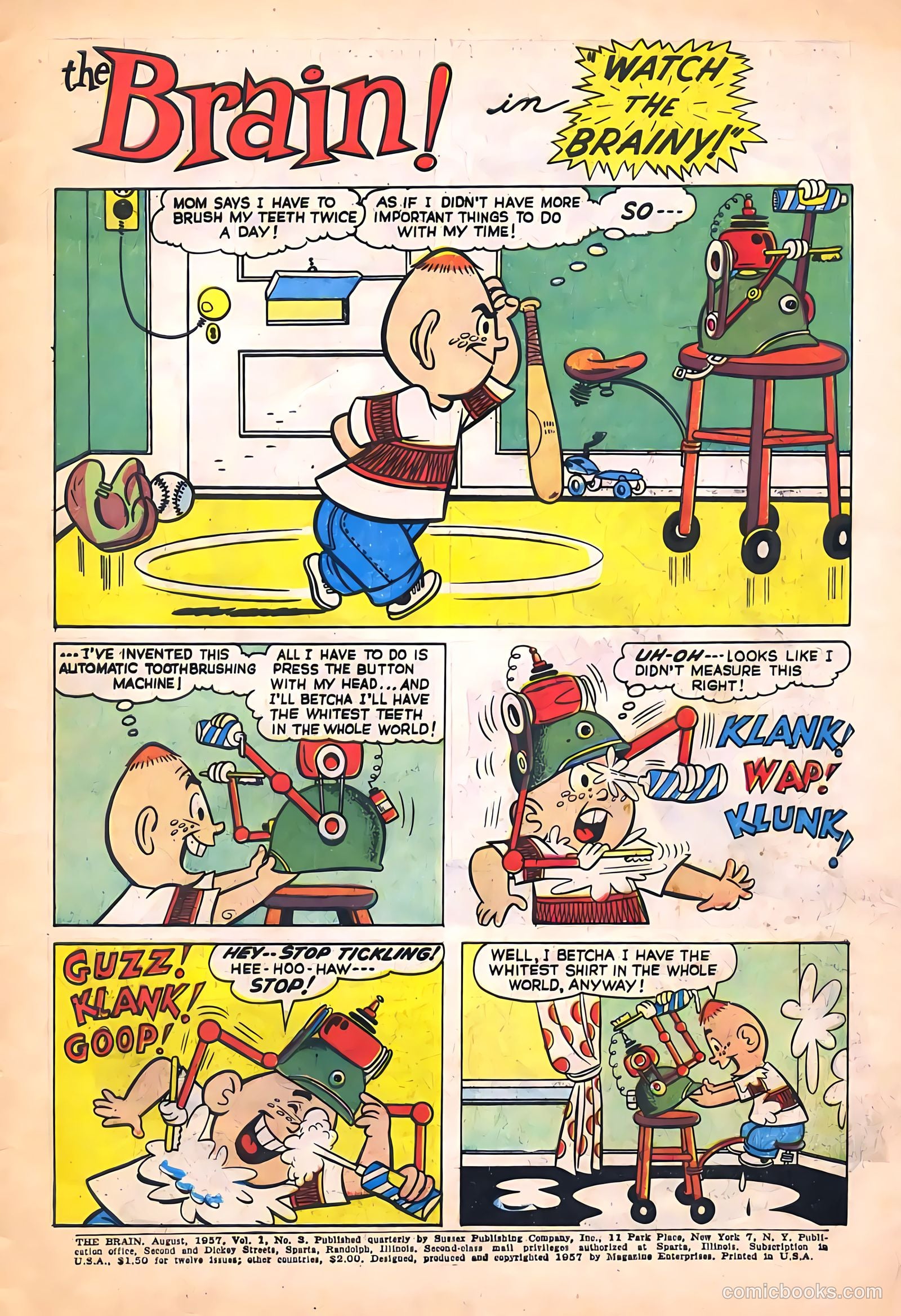 The Brain #3 (1957) — page 3 of 36