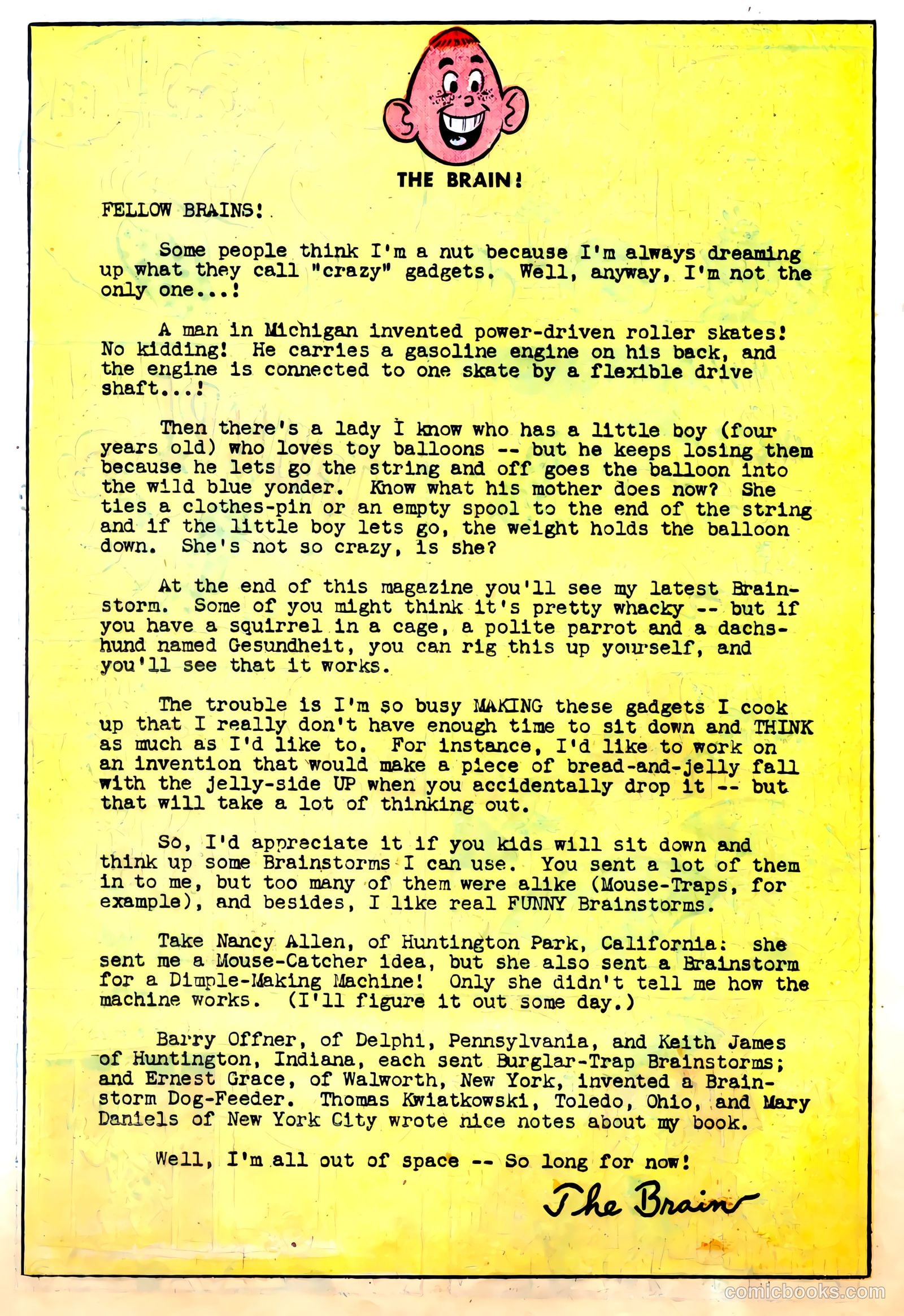 The Brain #4 (1957) — page 24 of 36