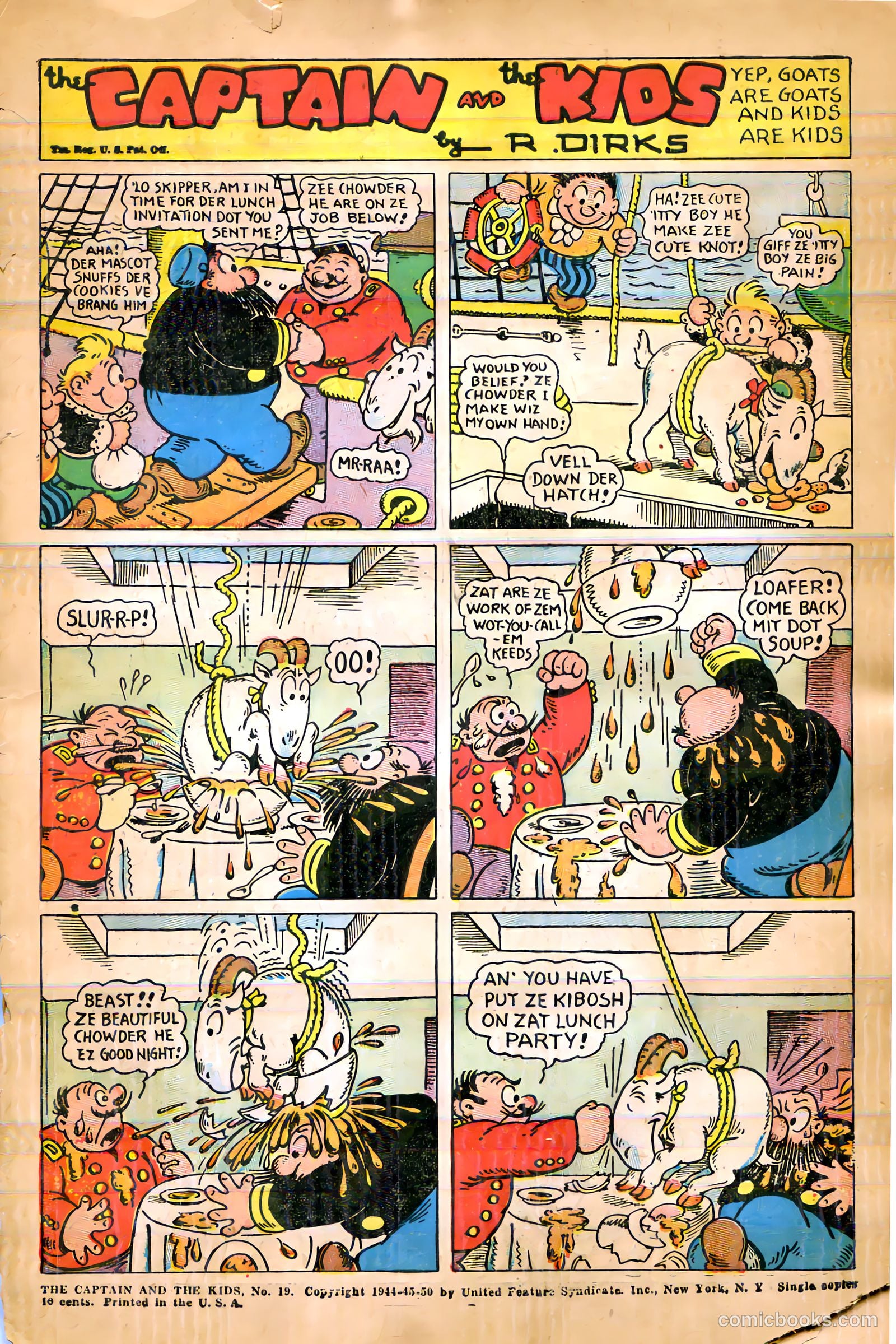 The Captain and the Kids #19 (1950) — page 3 of 36