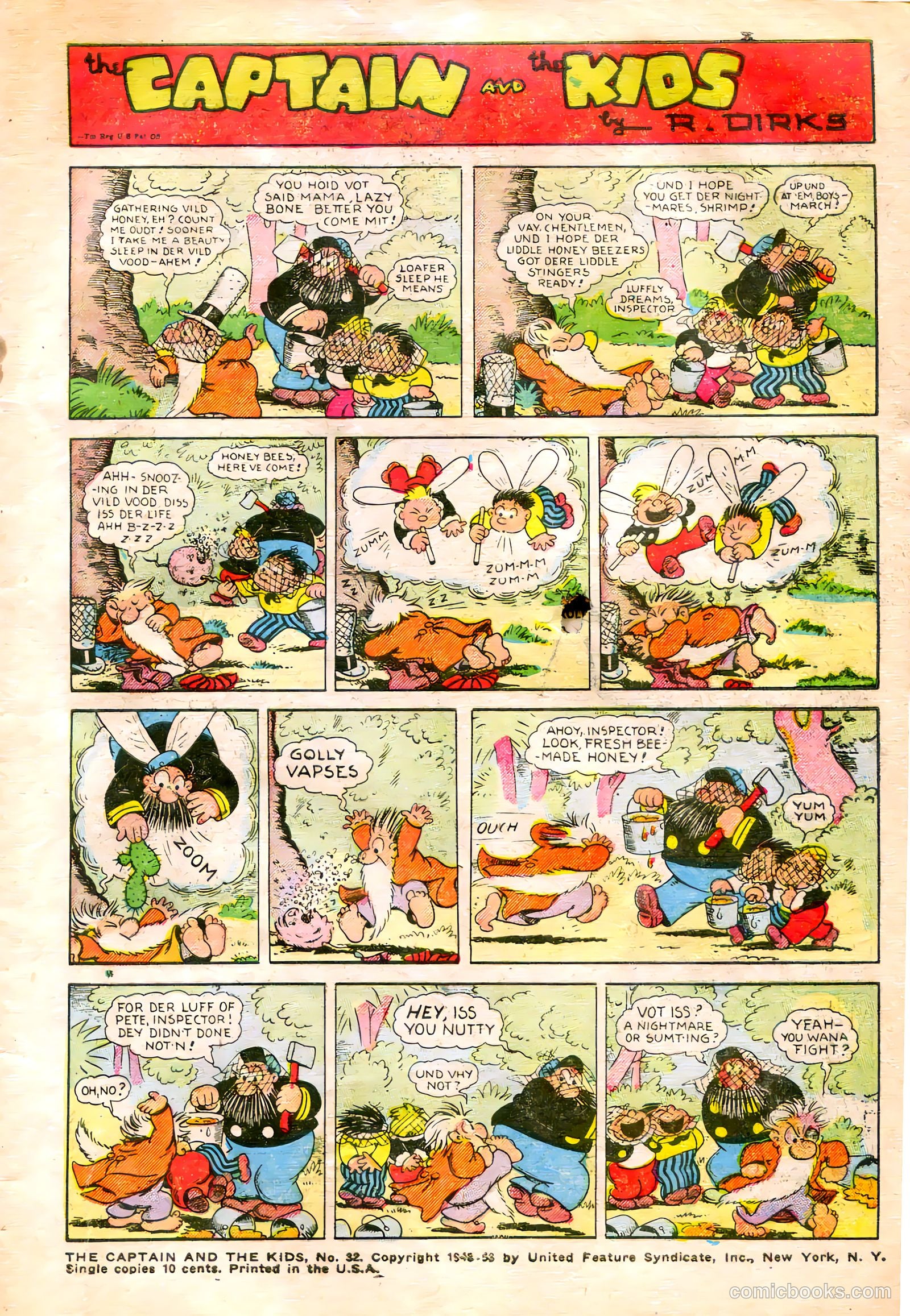 The Captain and the Kids #32 (1953) — page 3 of 36