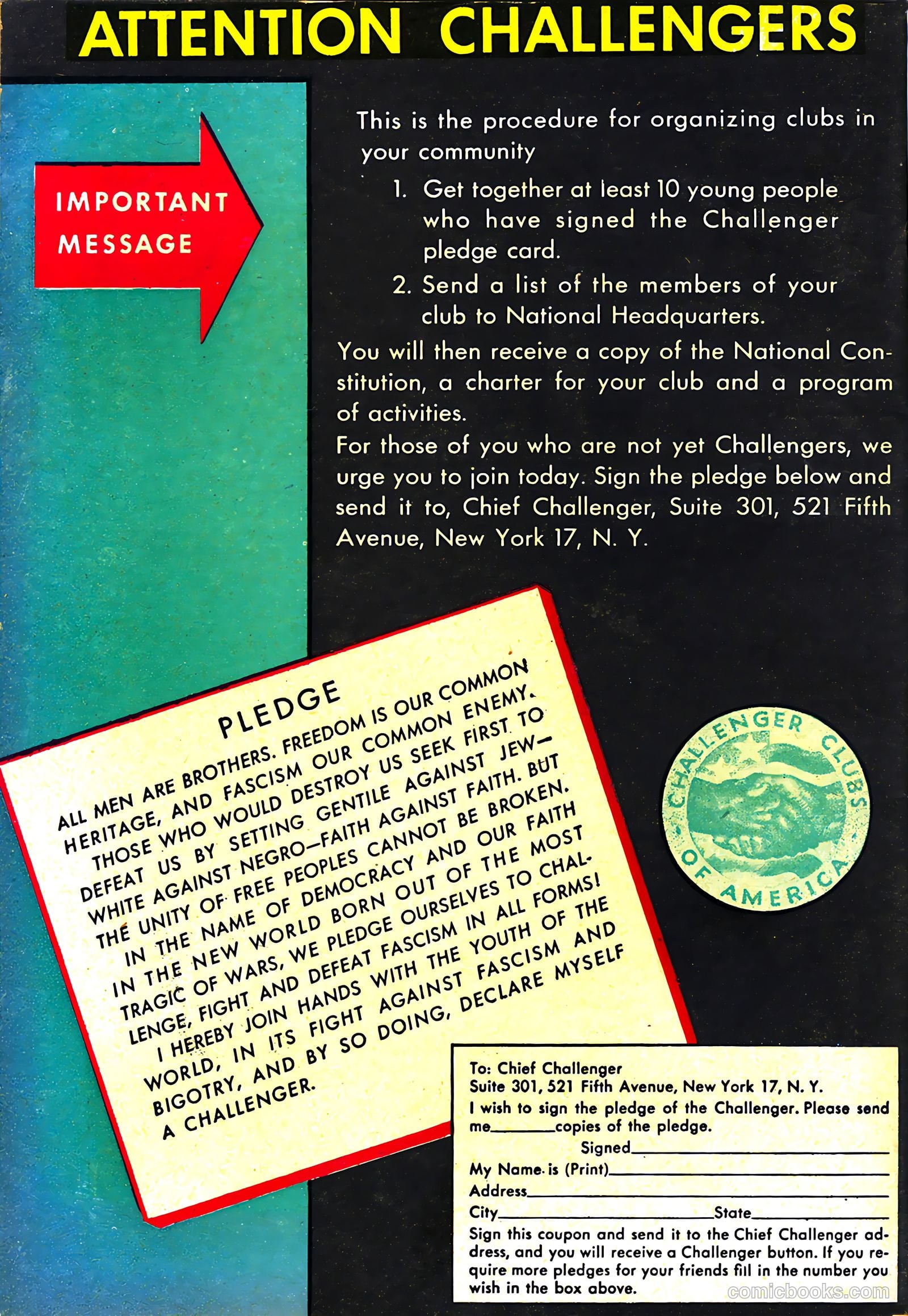 The Challenger #4 (1946) — page 69 of 69