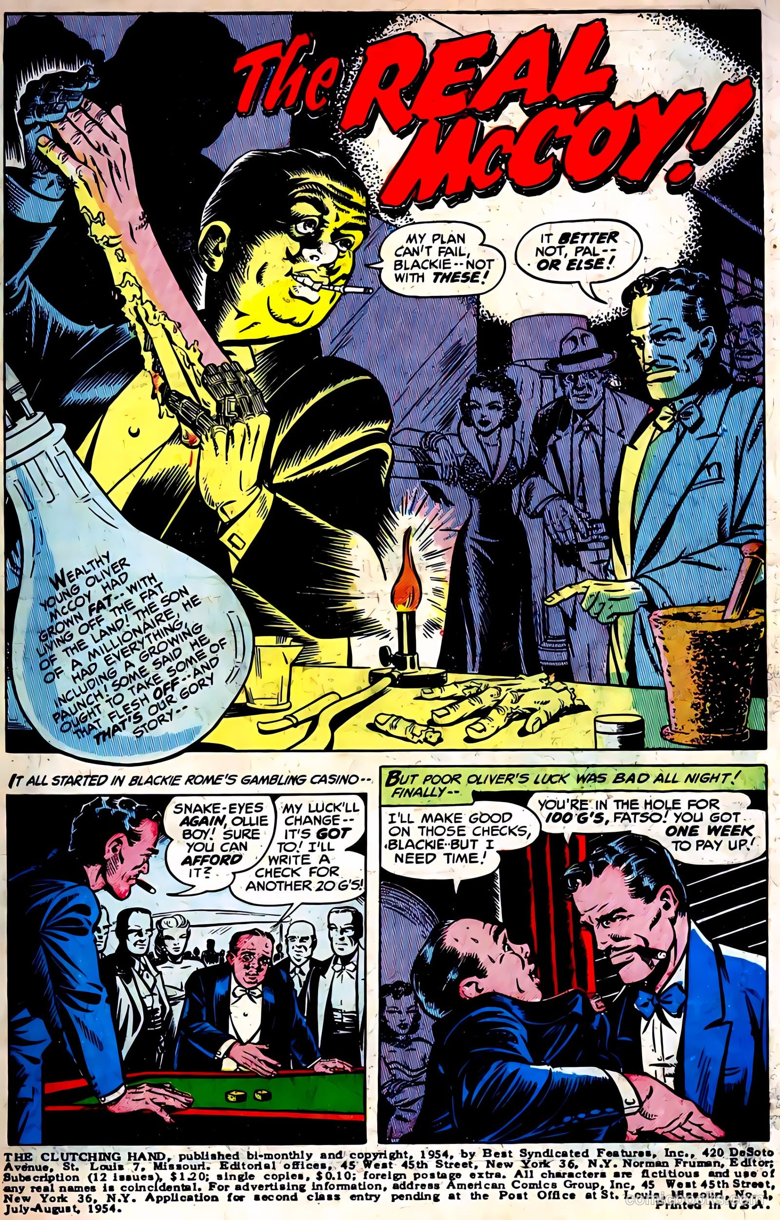 The Clutching Hand #1 (1954) — page 3 of 36